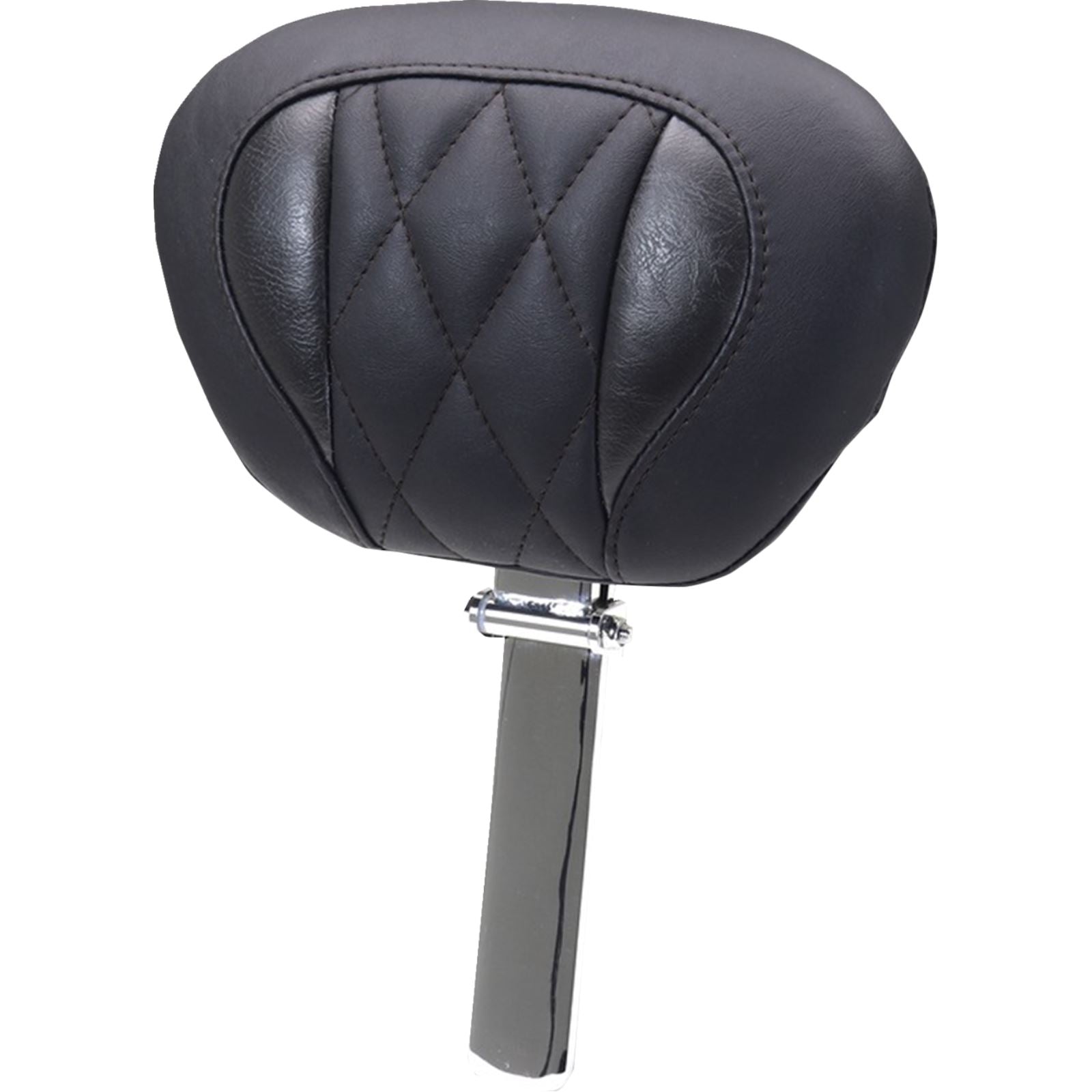 Mustang Motorcycle Products Deluxe Driver Backrest - Diamond - Black Stitching for FLT/FLH '23-'25 [MPN: 89460]_1772886