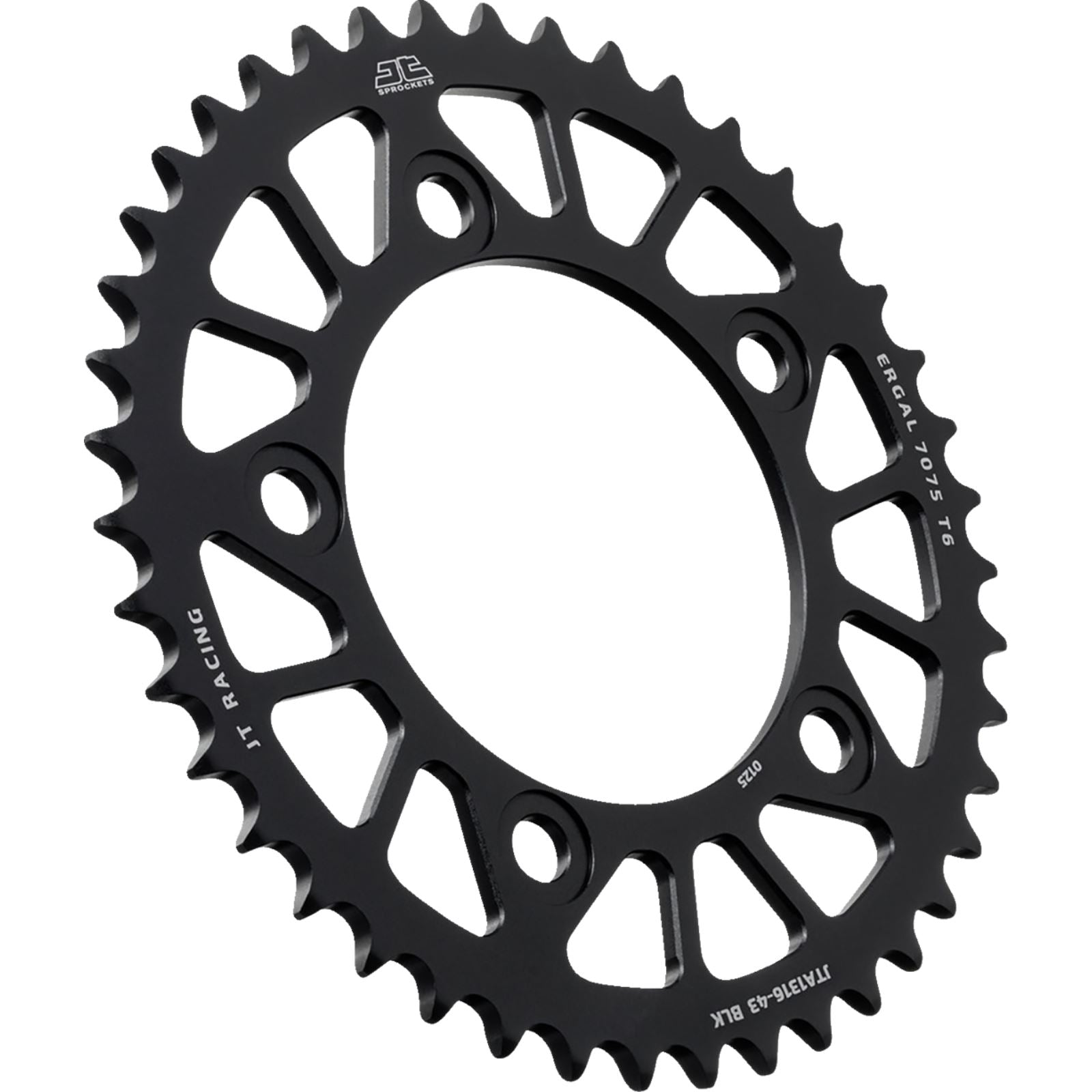 JT Sprockets Rear Sprocket - Aluminum - 43 Tooth - Black - For Honda JTA1316.43BLK_1773271