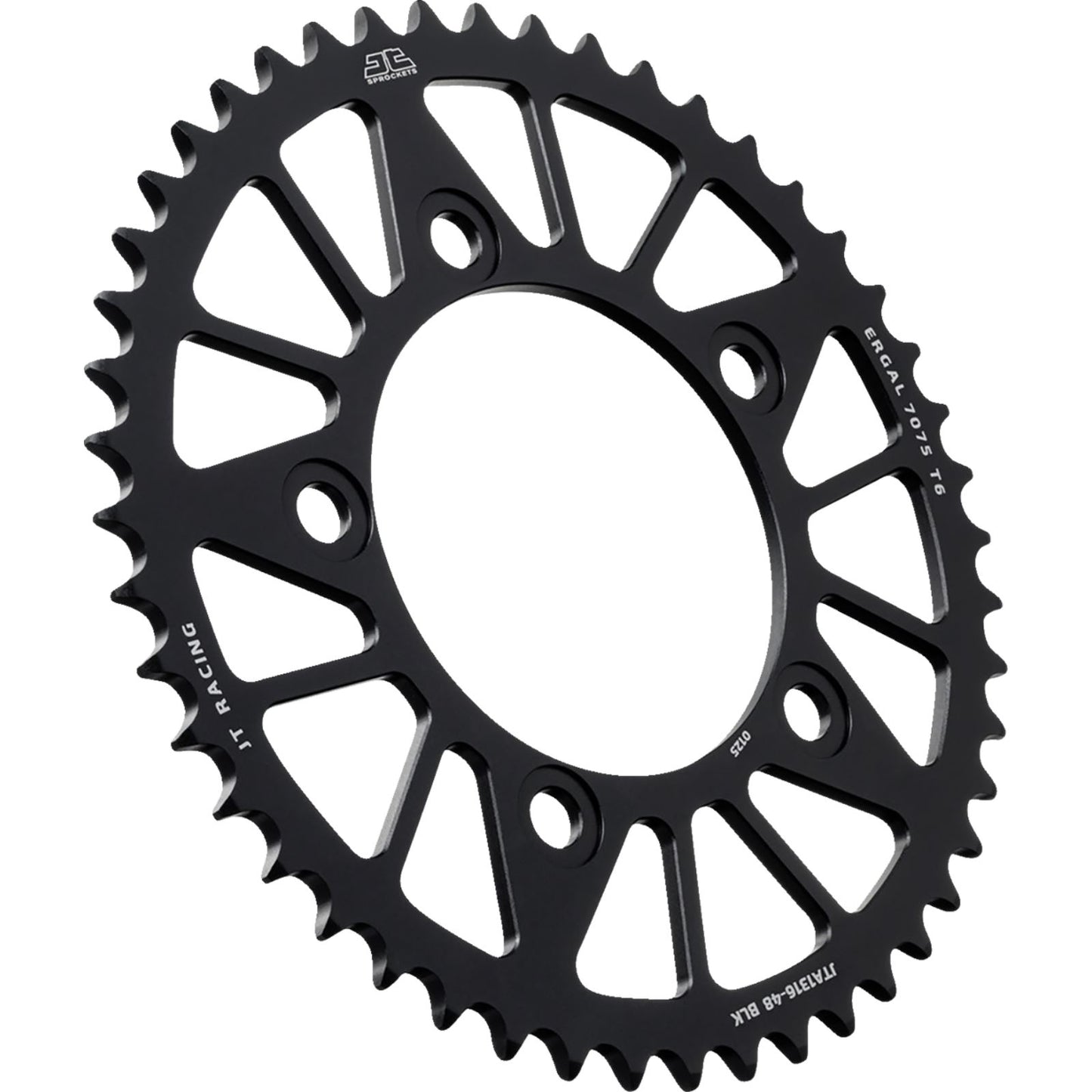 JT Sprockets Rear Sprocket - Aluminum - 48 Tooth - Black - For Honda JTA1316.48BLK_1773250