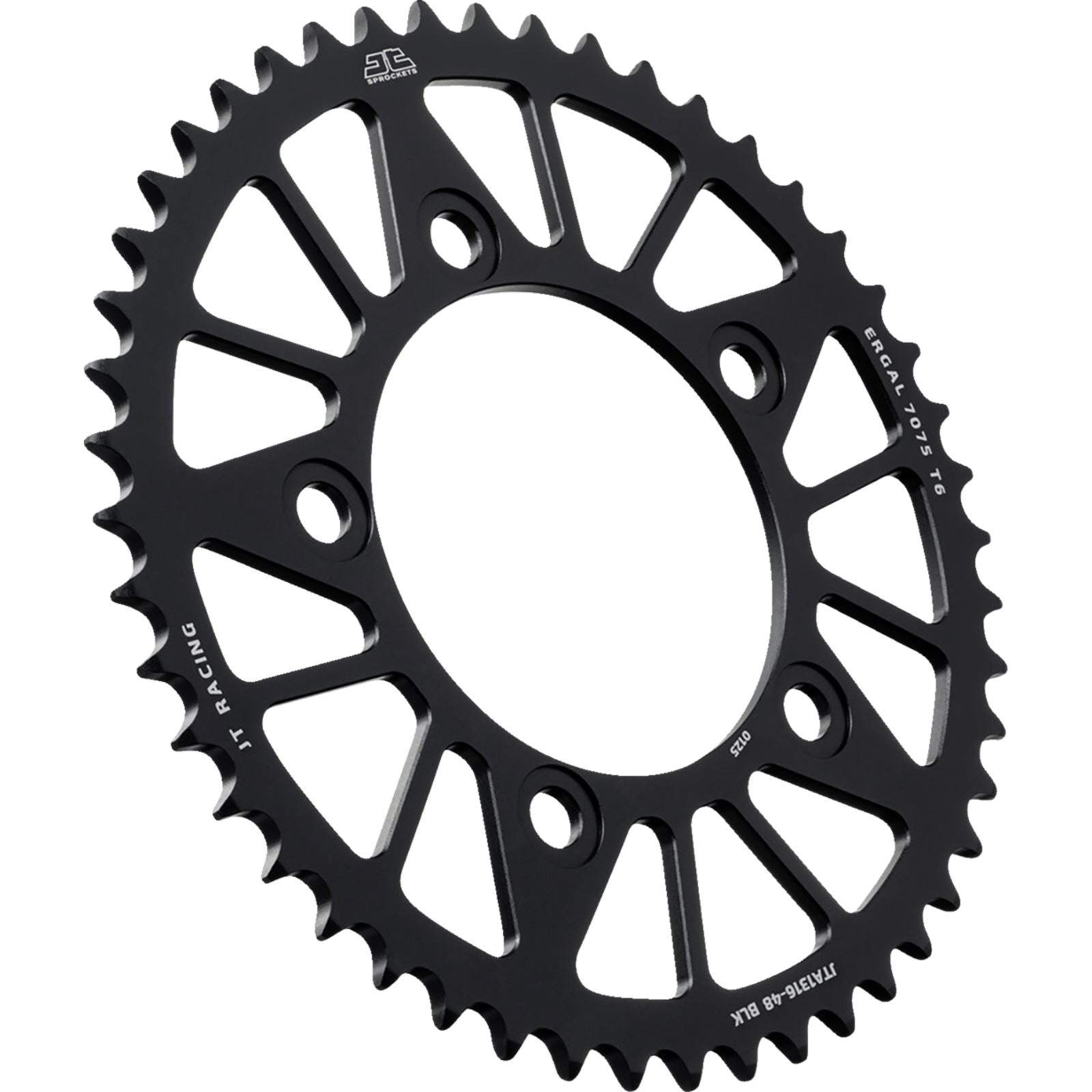 JT Sprockets Rear Sprocket - Aluminum - 48 Tooth - Black - For Honda JTA1316.48BLK_1773250