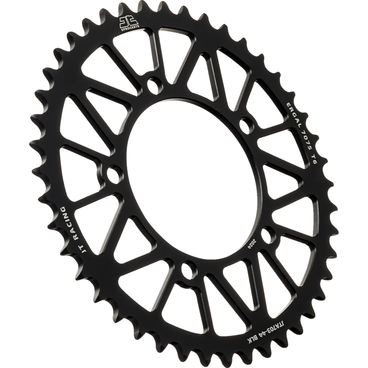 JT Sprockets Rear Sprocket - Aluminum - 44 Tooth - Black for Aprilia [MPN: JTA703.44BLK]_1773391