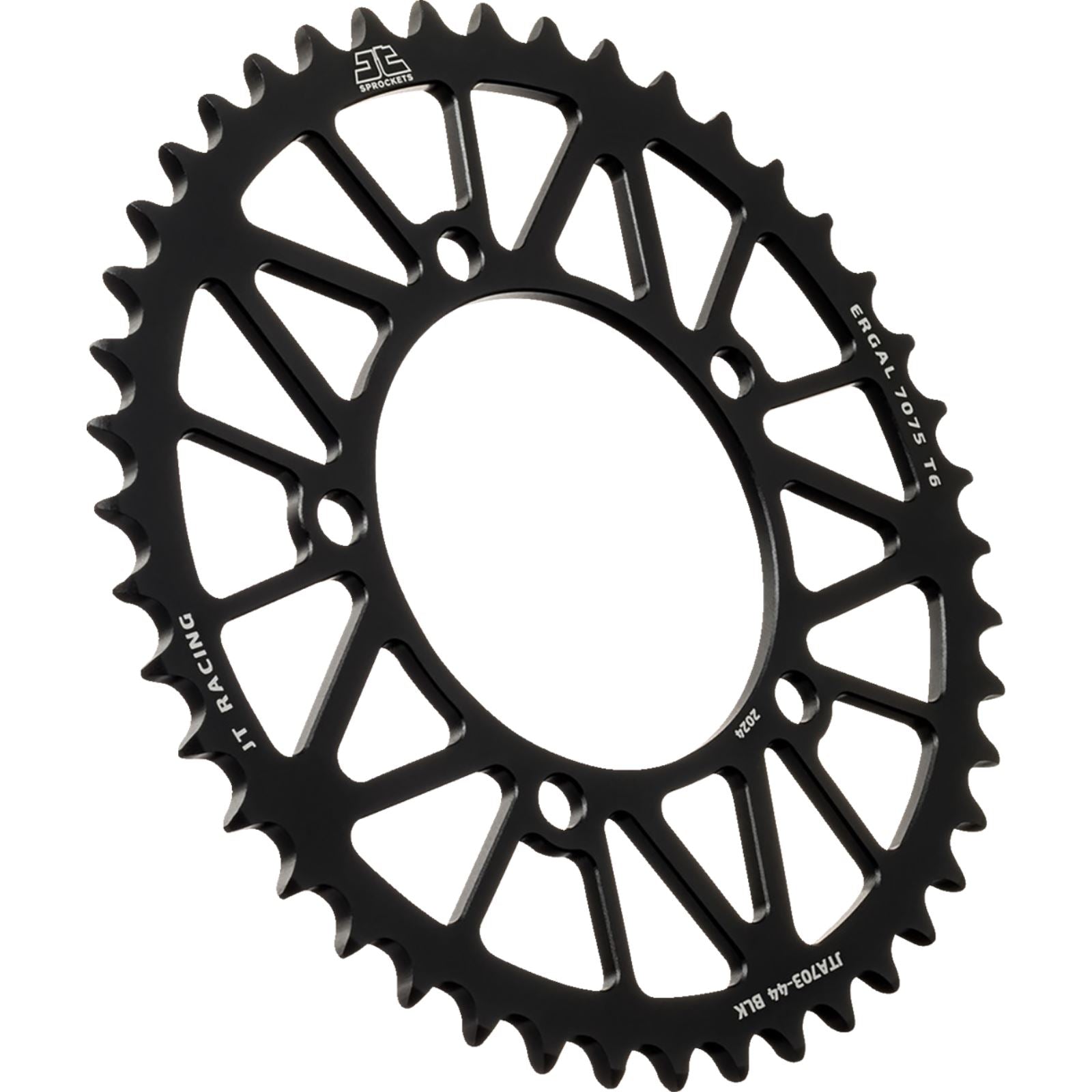 JT Sprockets Rear Sprocket - Aluminum - 44 Tooth - Black for Aprilia [MPN: JTA703.44BLK]_1773391