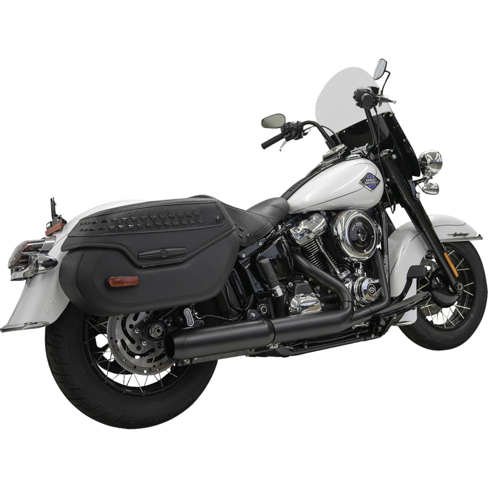 Bassani Manufacturing 4" Slip-On Muffler with 2-1/2" x 10" Baffle Core - Black - 49-State [MPN: 1S38FB]_1773624