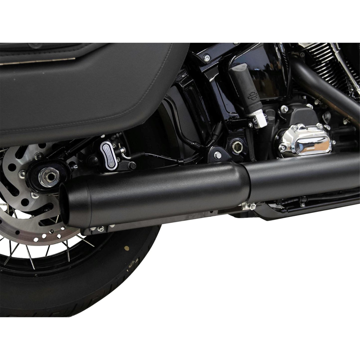 Bassani Manufacturing 4" Slip-On Muffler with 2-1/2" x 10" Baffle Core - Black - 49-State [MPN: 1S38FB]_1773623
