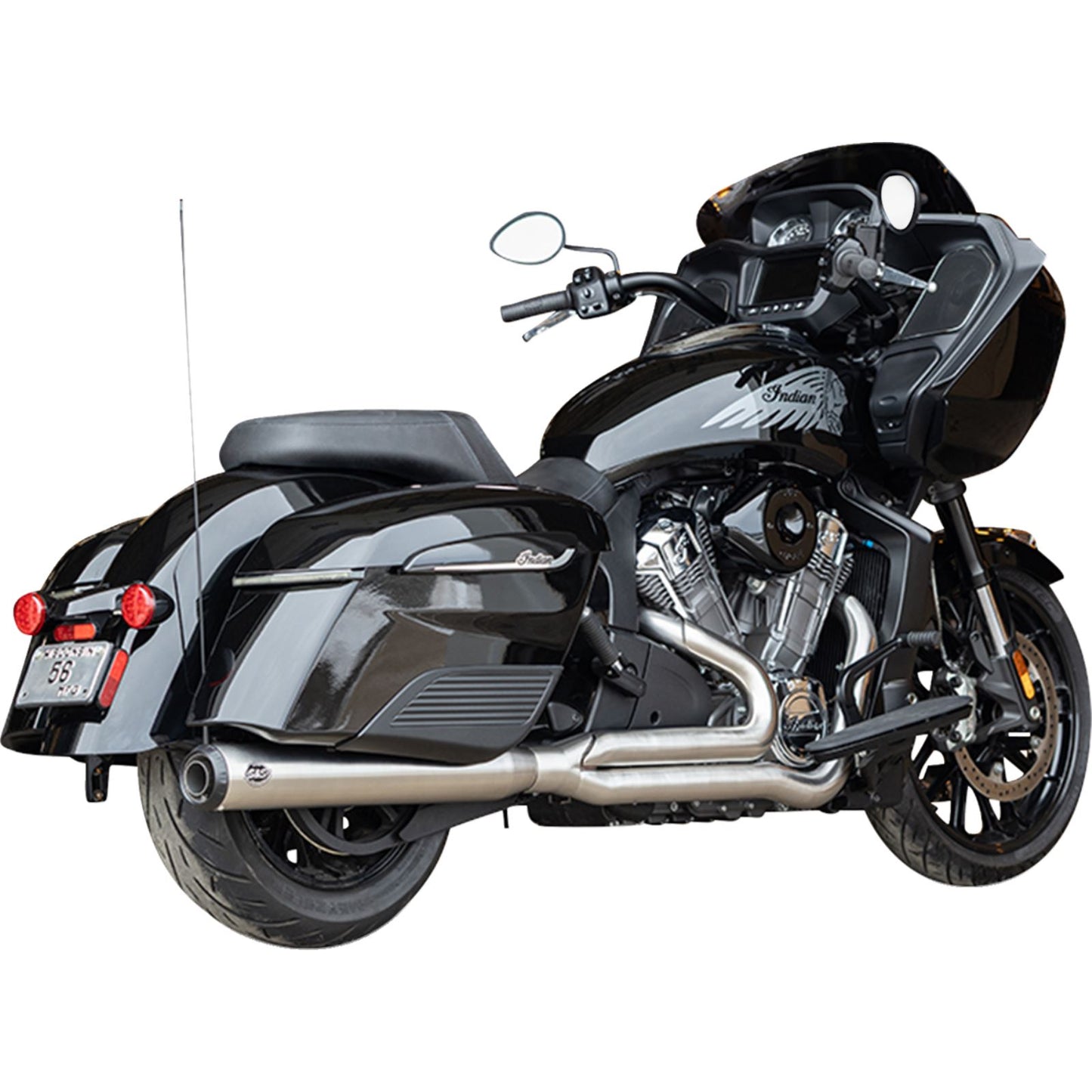 S&S Cycle 2-into-1 Qualifier Exhaust System - 49 State for Indian with PowerPlus [MPN: 550-1132]_1773614