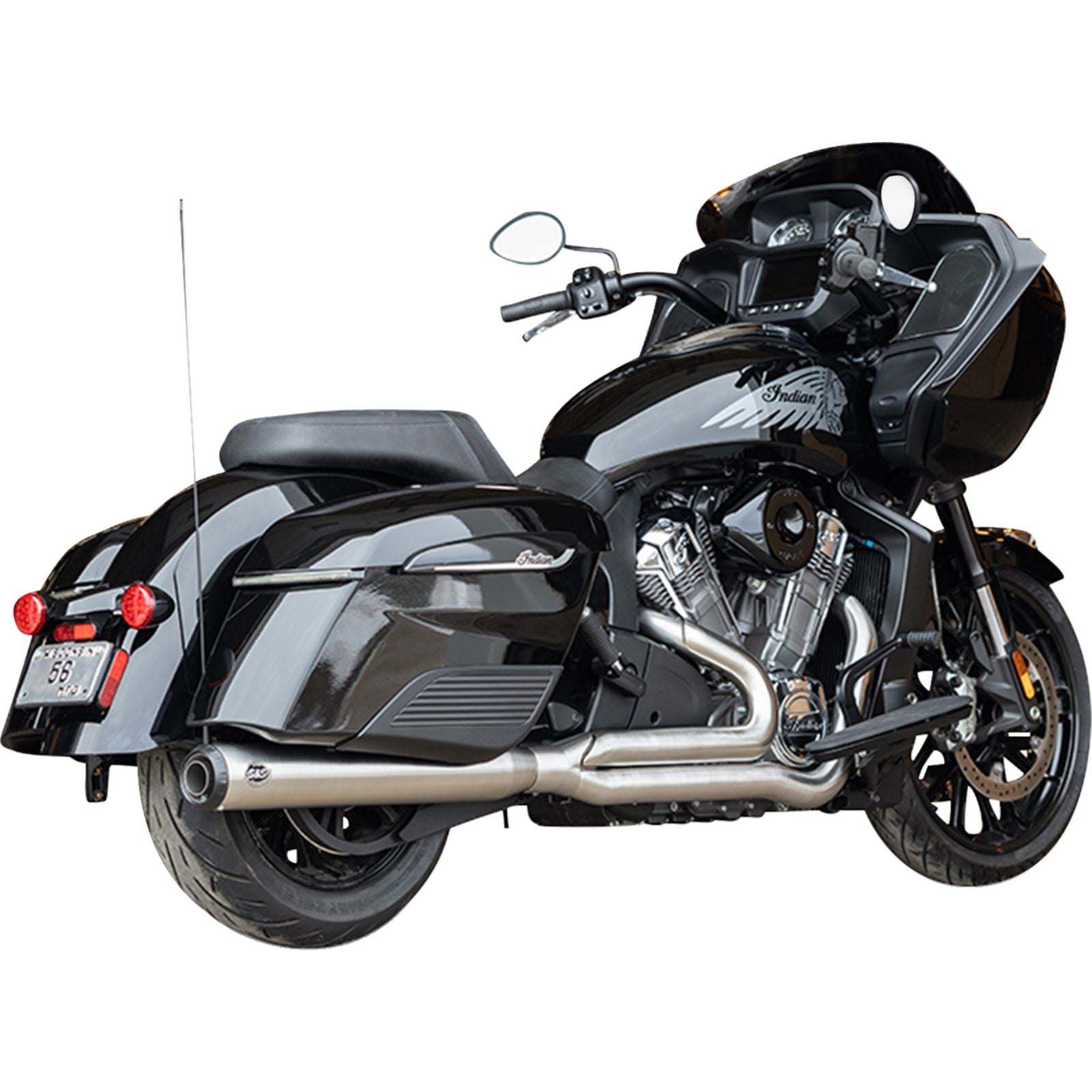 S&S Cycle 2-into-1 Qualifier Exhaust System - 49 State for Indian with PowerPlus [MPN: 550-1132]_1773614