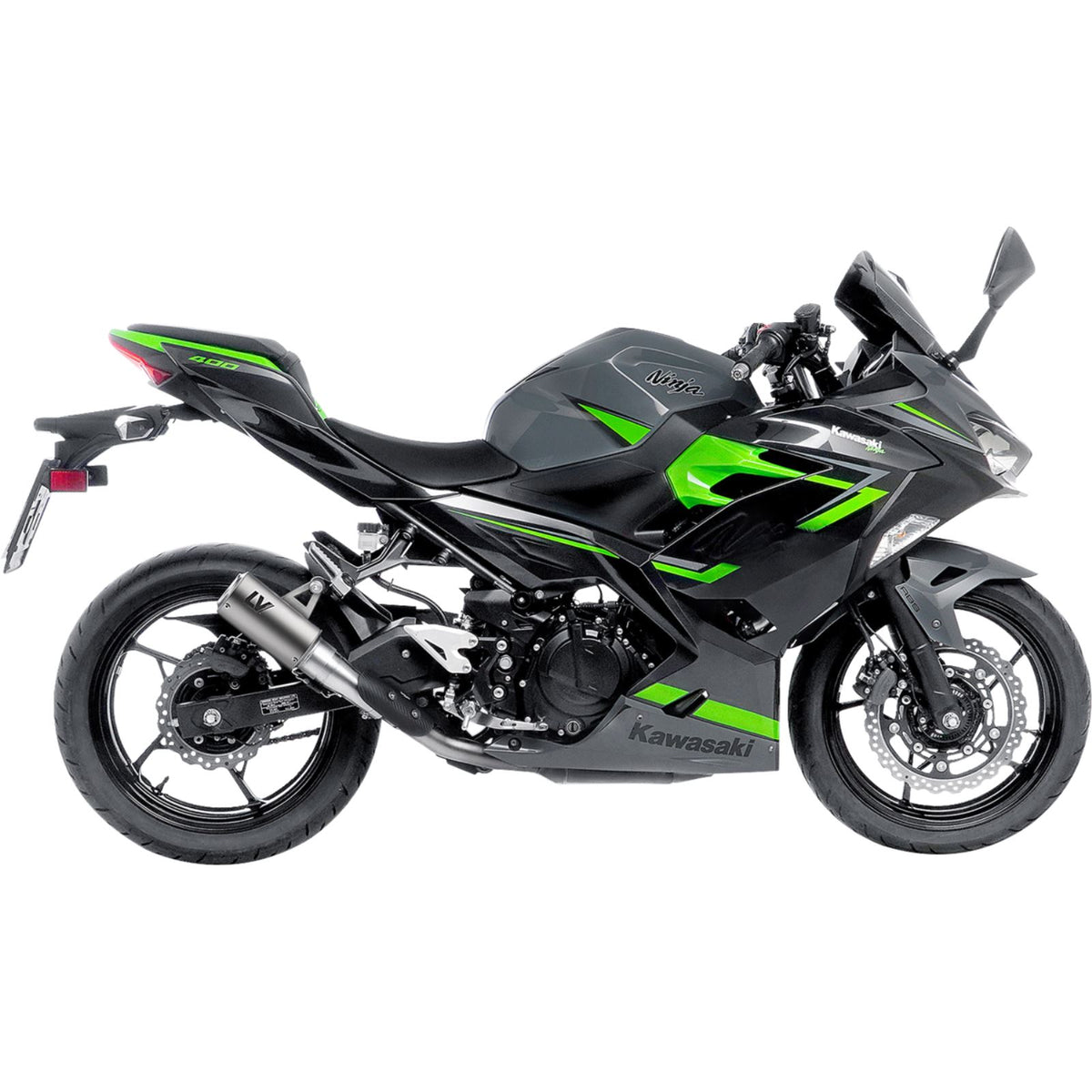 LeoVince LV Corsa S Slip-On Muffler - Titanium for Kawasaki Ninja 400/500 [MPN: 15400STU]_1773569