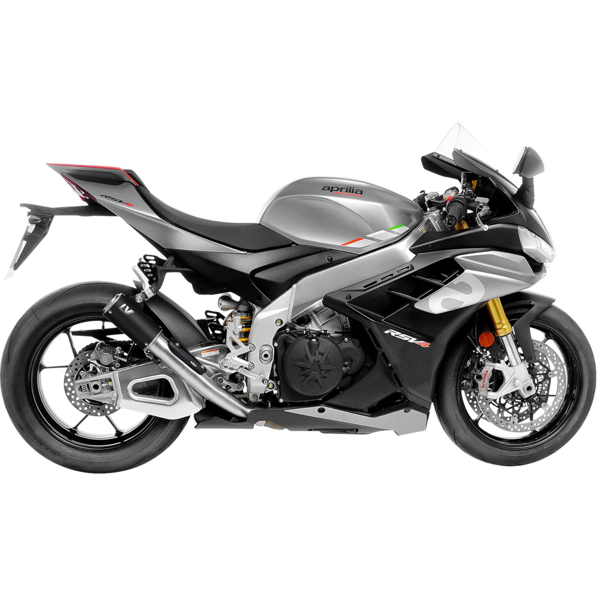 LeoVince LV Corsa S Black Edition Slip-On Muffler for Aprilia RSV4 Tuono V4 [MPN: 15401SBU]_1773554