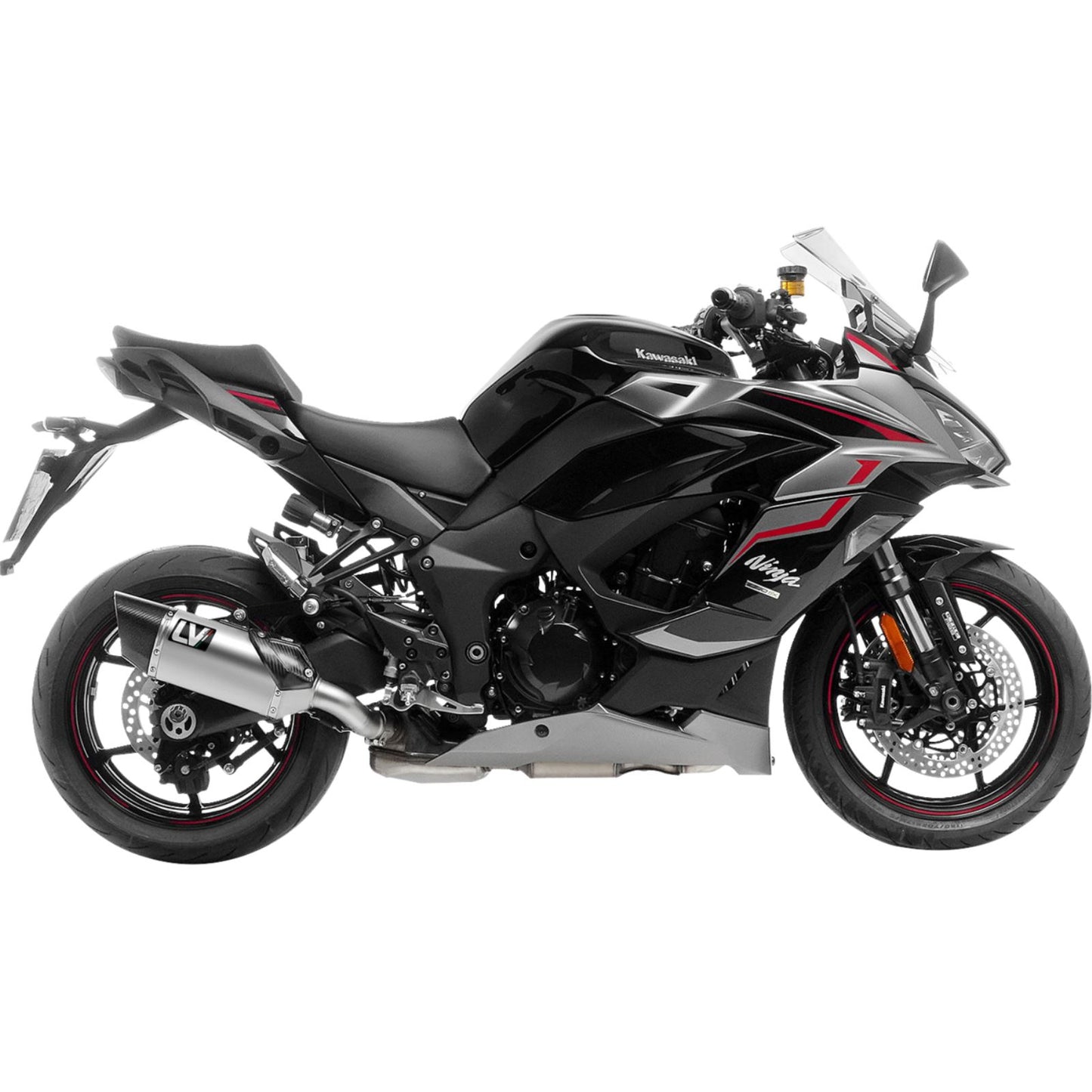LeoVince LV-14 R Slip-On Muffler - Titanium for Kawasaki Ninja 1000 [MPN: 15602TU]_1773634