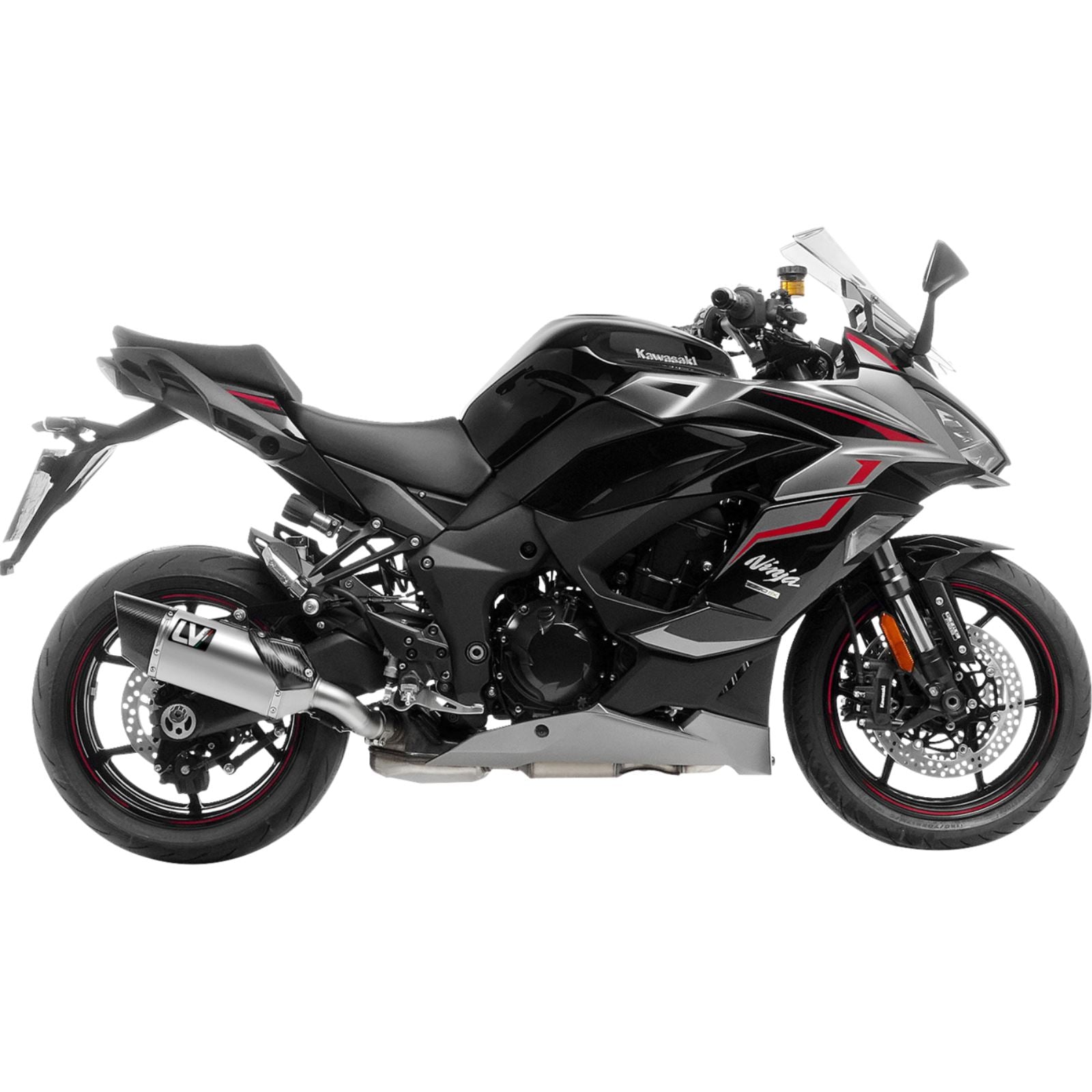 LeoVince LV-14 R Slip-On Muffler - Titanium for Kawasaki Ninja 1000 [MPN: 15602TU]_1773634