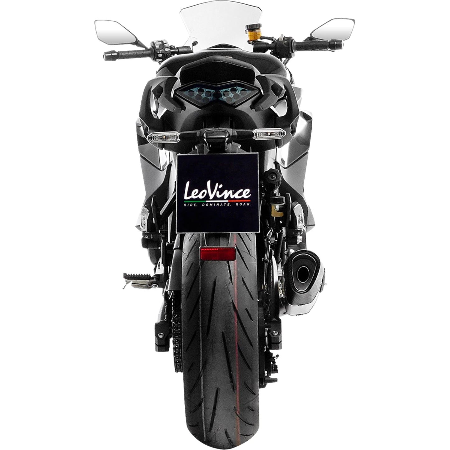 LeoVince LV-14 R Slip-On Muffler - Titanium for Kawasaki Ninja 1000 [MPN: 15602TU]_1773636