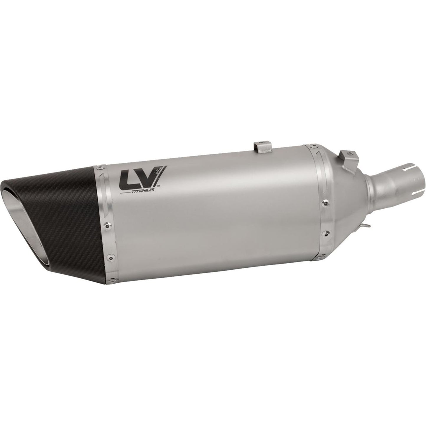 LeoVince LV-14 R Slip-On Muffler - Titanium for Kawasaki Ninja 400/500 [MPN: 15607TU]_1864580
