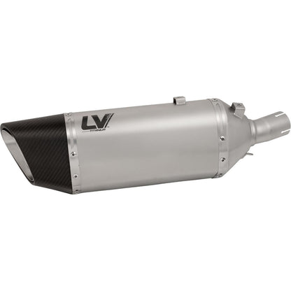 LeoVince LV-14 R Slip-On Muffler - Titanium for Kawasaki Ninja 400/500 [MPN: 15607TU]_1864580