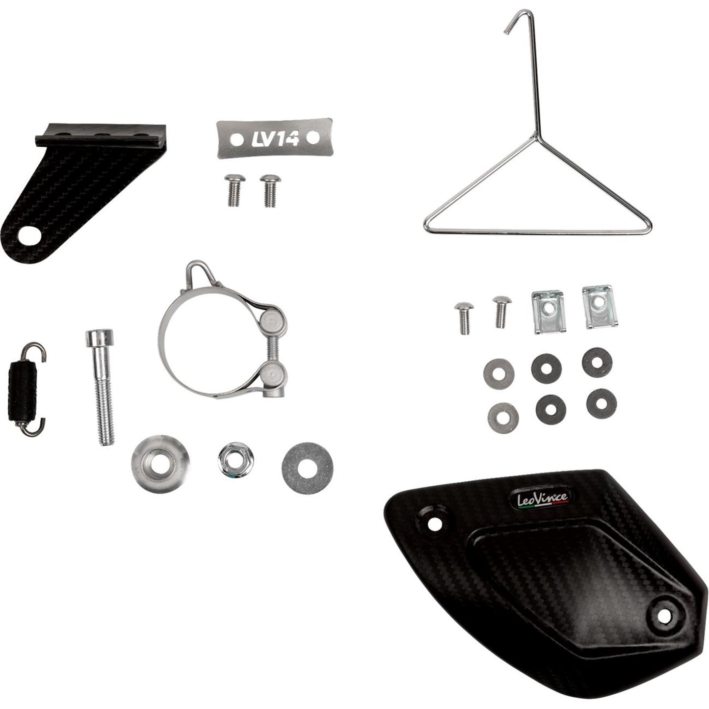 LeoVince LV-14 R Slip-On Muffler - Titanium for Kawasaki Ninja 400/500 [MPN: 15607TU]_1864581