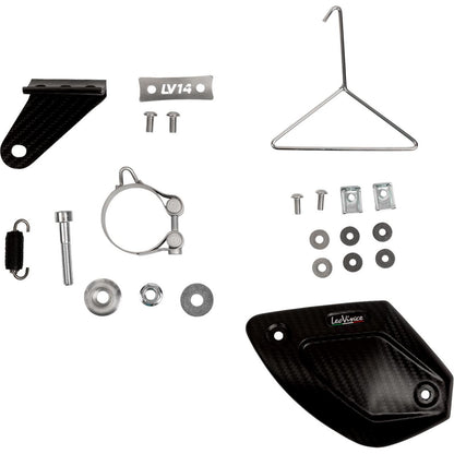LeoVince LV-14 R Slip-On Muffler - Titanium for Kawasaki Ninja 400/500 [MPN: 15607TU]_1864581