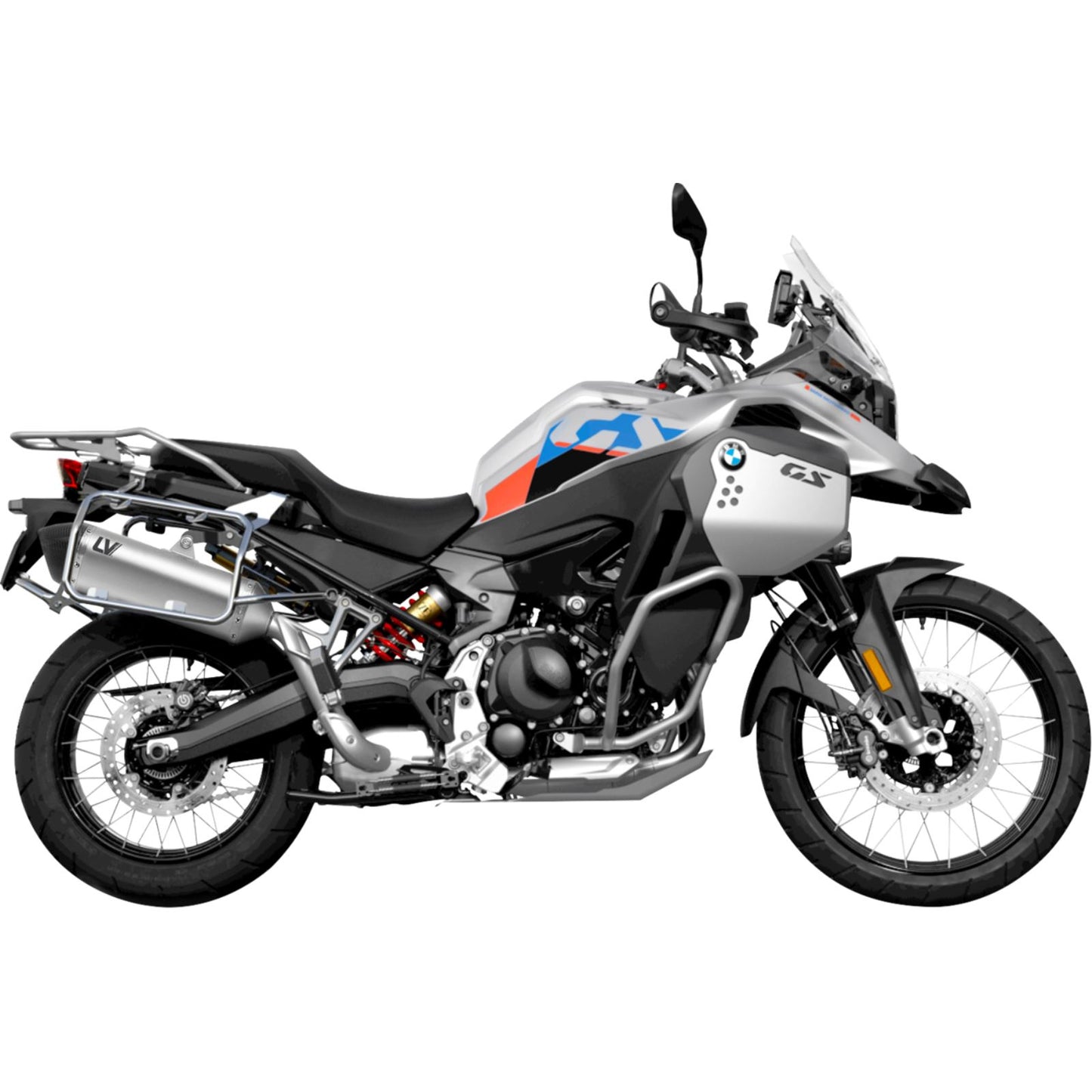 LeoVince LV-14 Black Edition Slip-On Muffler for BMW F 750/900 GS [MPN: 15610BU]_1773562