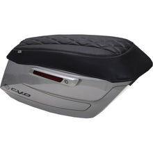 Mustang Motorcycle Products Deluxe Diamond Saddlebag Lid Cover Black/Metal Stitch FLH/FLT '23-'25 [MPN: 88470GM]_1775190