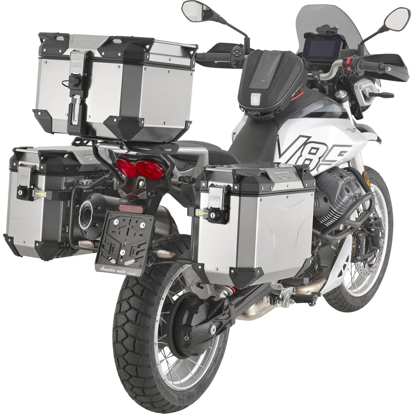 Givi Side Rack Pannier Holder - Outback - for Guzzi V85 PLO8209CAM_1775221