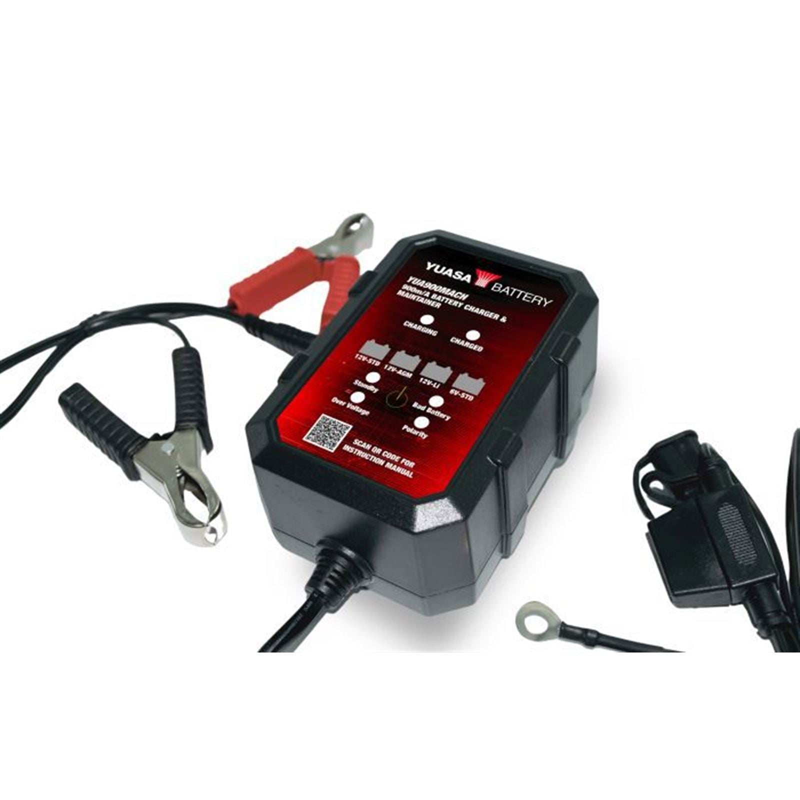 Yuasa Battery Charger/Maintainer - Automatic - 900 mA [MPN: YUA900MACH]_1792480