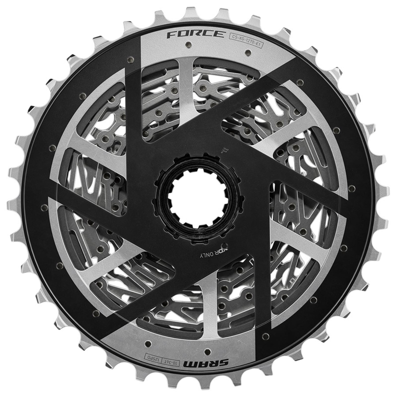 SRAM Force XG-1270 Cassette - 12-Speed, 10-36T - Silver [MPN: 00.2418.159.003]_1775391