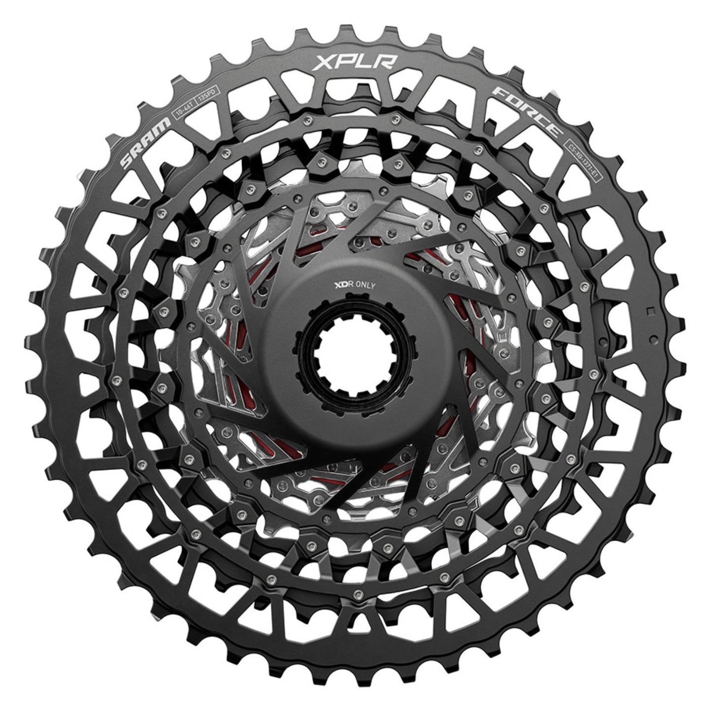 SRAM Force XPLR XG-1371 Cassette - 13-Speed, 10-46T - Silver [MPN: 00.2418.160.000]_1775387