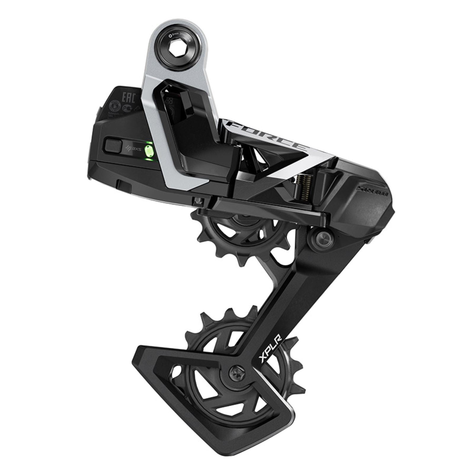 SRAM Force XPLR AXS Rear Derailleur -For Force XPLR 1x - Black/Silver [MPN: 00.7518.193.000]_1775424