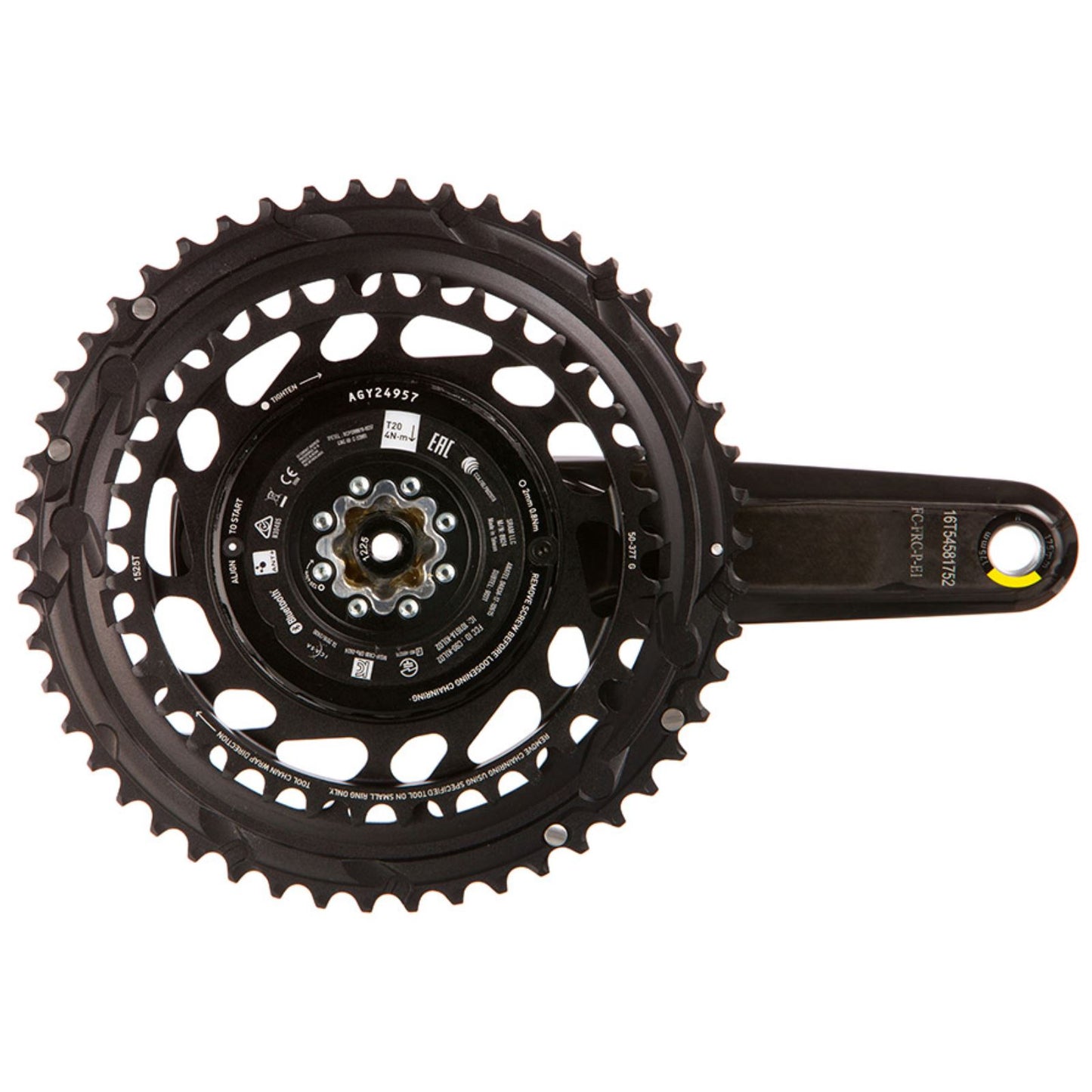 SRAM Force 2x Powermeter E1 Crankset  Speed:12  50/37 DUB 175mm Black [MPN: 00.6118.739.005]_1775527