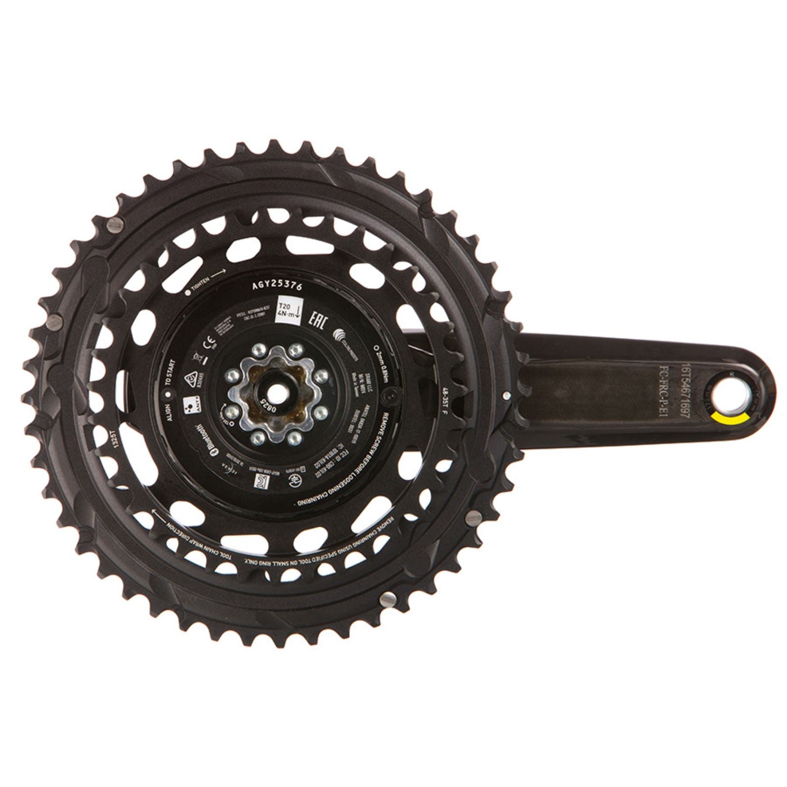 SRAM Force 2x Powermeter E1 Crankset Speed:12  48/35  DUB 160mm Black [MPN: 00.6118.739.006]_1775528