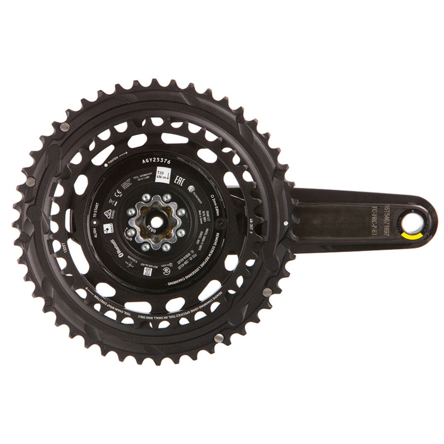 SRAM Force 2x Powermeter E1 Crankset Speed: 12 48/35  DUB 165mm Black [MPN: 00.6118.739.007]_1775556