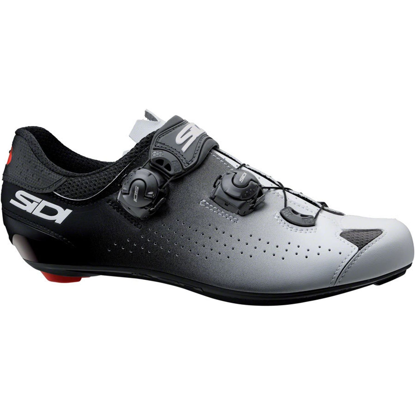 Sidi - Bicycle Genius 10 Road Men's Shoes - Gray/Black, 46.5 [MPN: 000MCGENIUS10-GRNE-46.5]_1931385