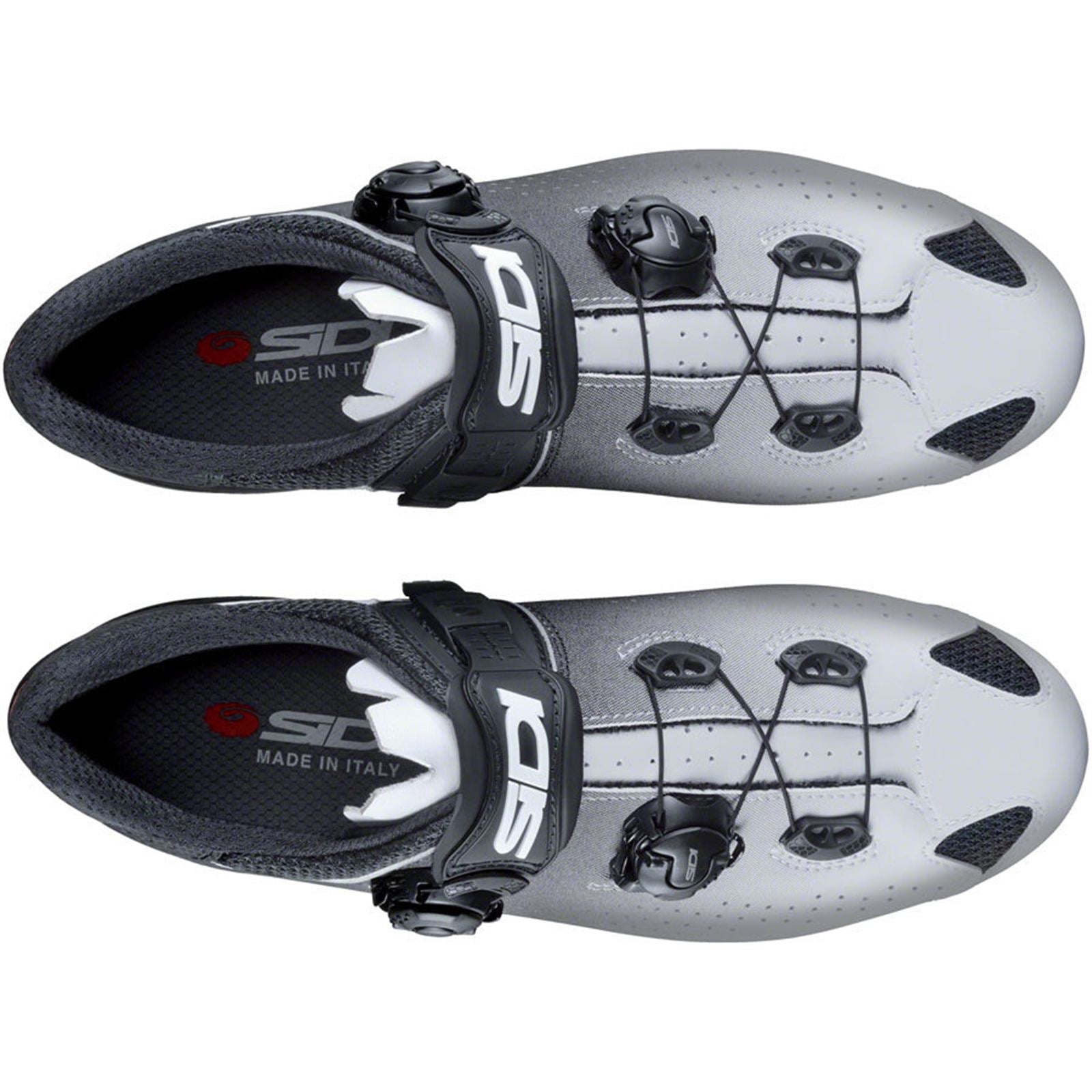 Sidi - Bicycle Genius 10 Road Men's Shoes - Gray/Black, 46.5 [MPN: 000MCGENIUS10-GRNE-46.5]_1931388