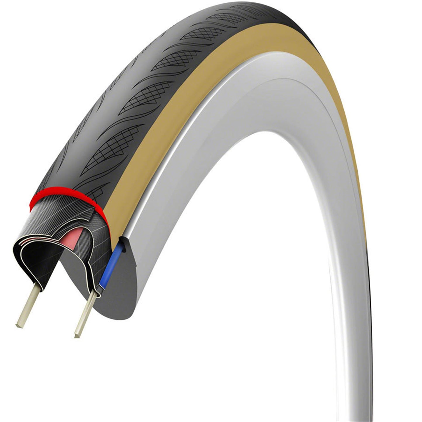Vittoria Rubino V Tire - 700 x 28, Tubeless, Folding, Black/Tan [MPN: 11A00591]_1933082