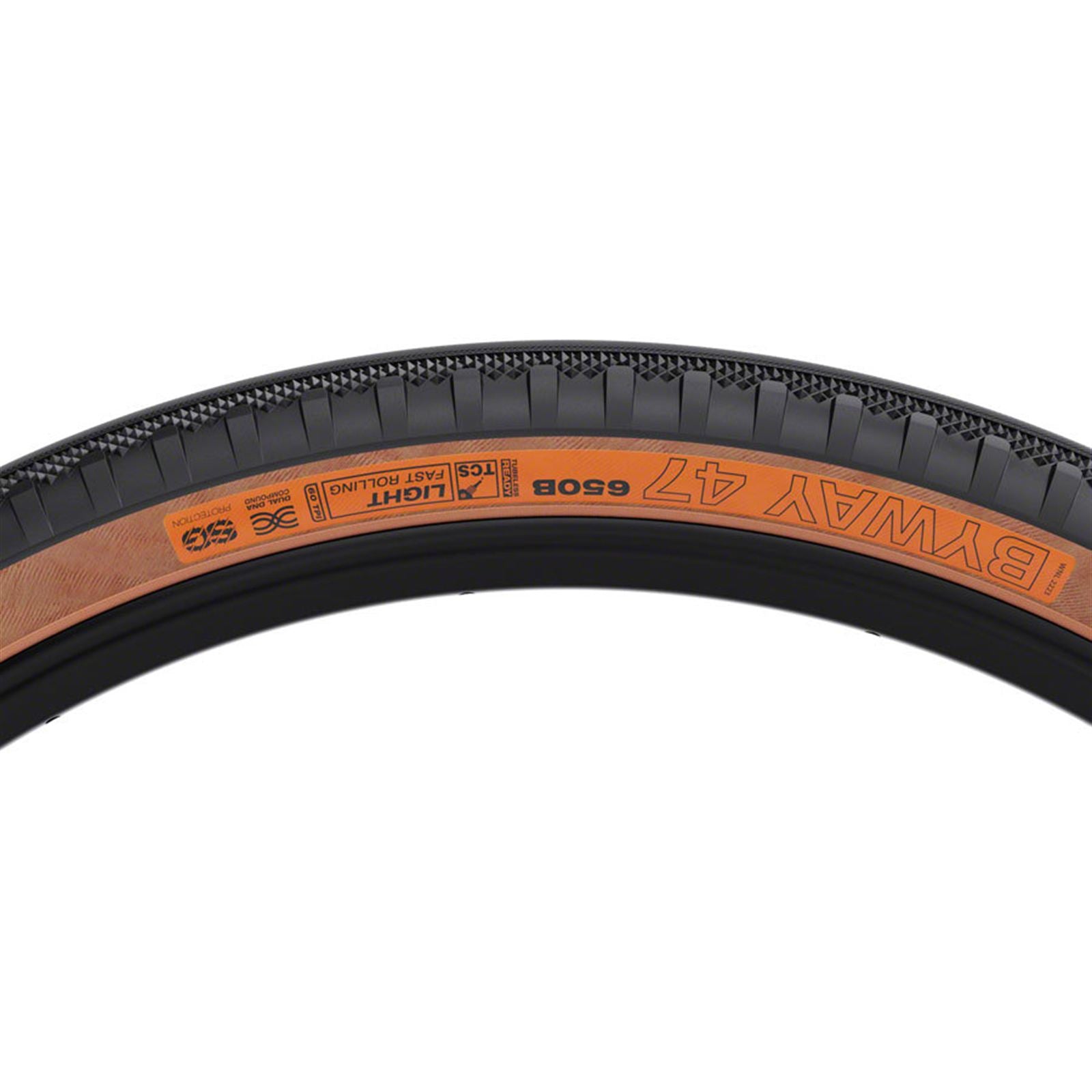 WTB Byway Tire - 650b x 47, TCS Tubeless, Black/Tan, Light/Fast Rolling [MPN: W010-1089]_2102002