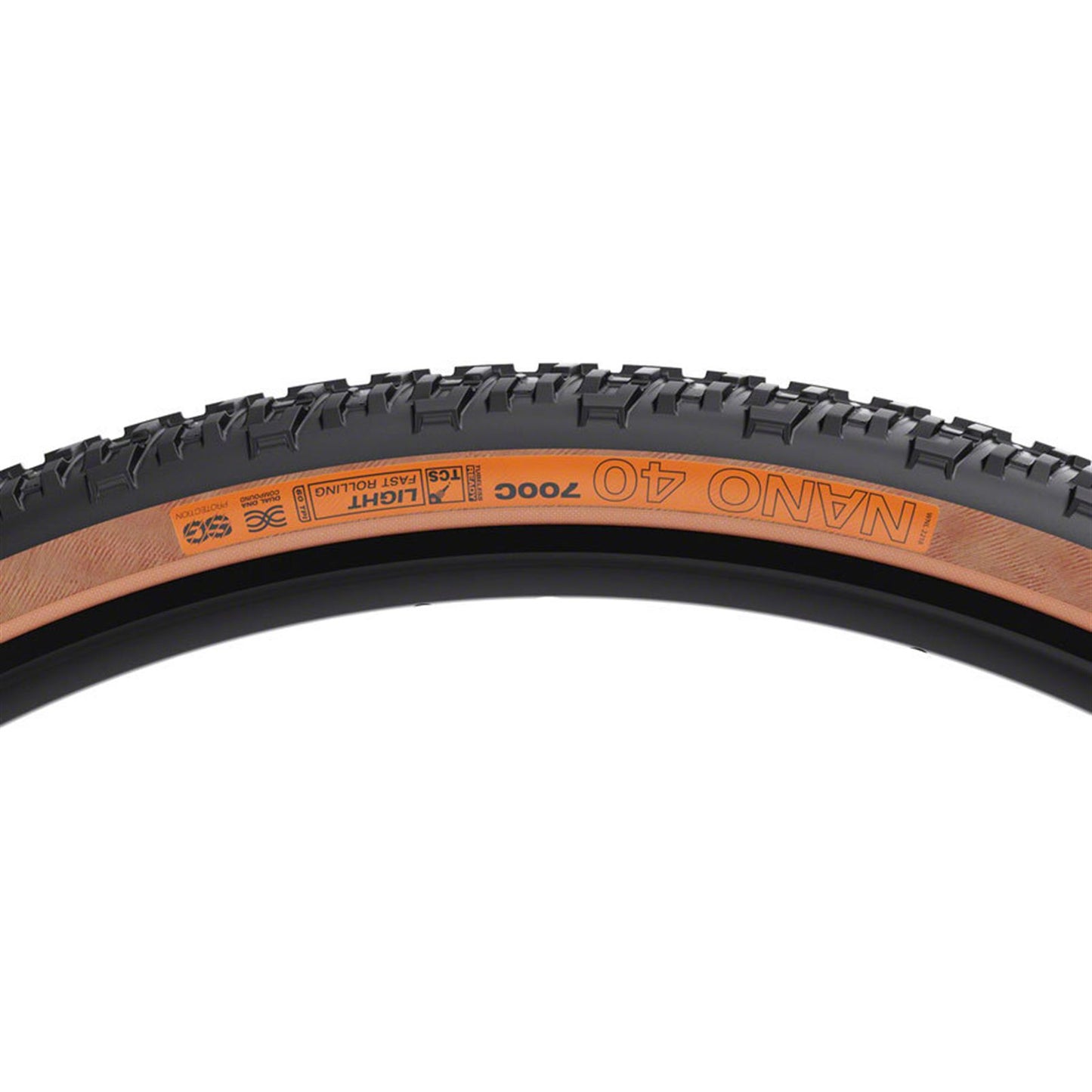 WTB Nano Tire - 700 x 40, TCS Tubeless, Black/Tan, Light/Fast Rolling [MPN: W010-1092]_2102008