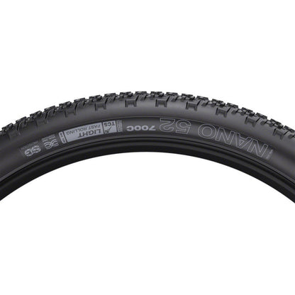 WTB Nano Tire - 700 x 52, TCS Tubeless, Folding, Black, Light/Fast Rolling [MPN: W010-1091]_2102011