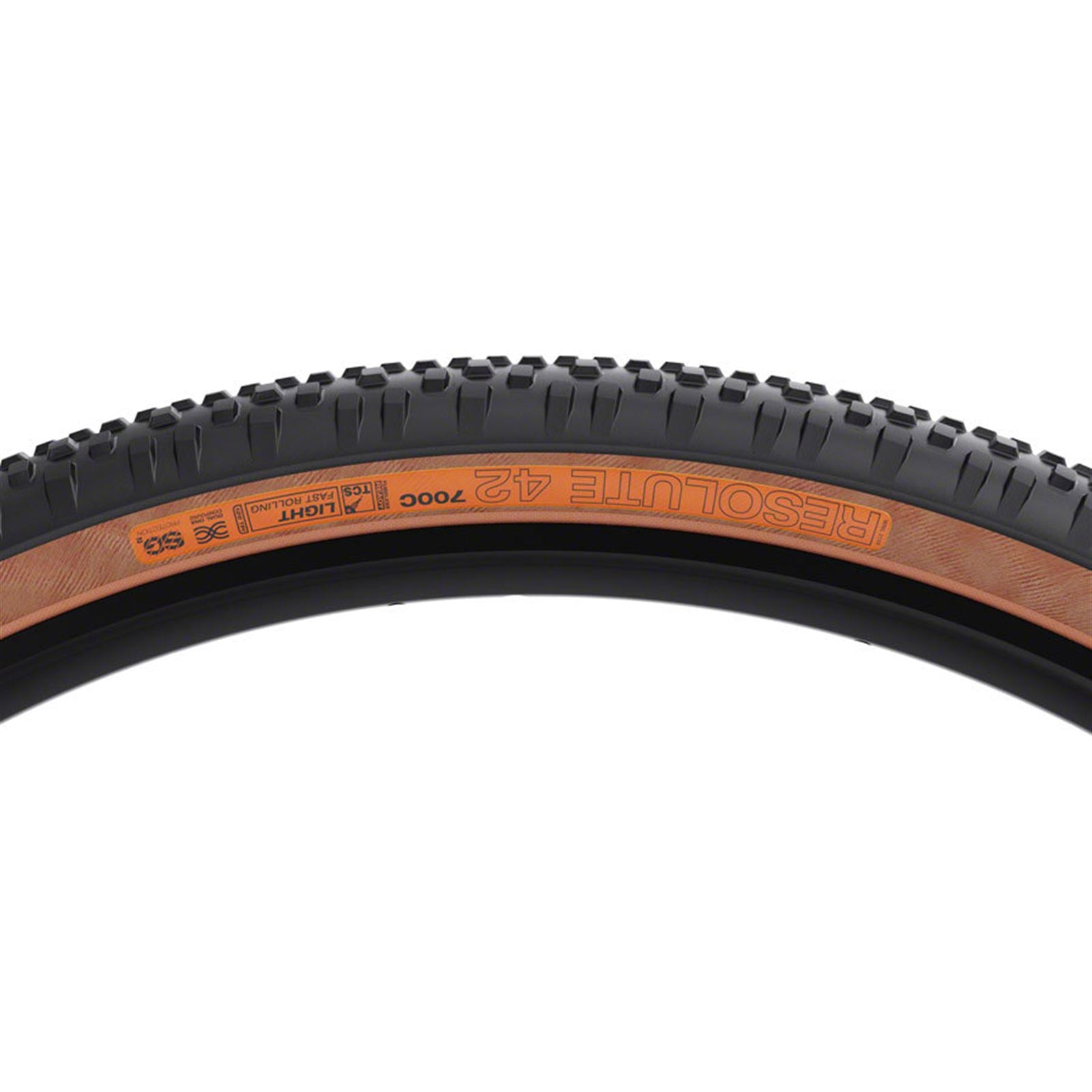WTB Resolute Tire - 700 x 42, TCS Tubeless, Black/Tan, Light/Fast Rolling [MPN: W010-1075]_2101976