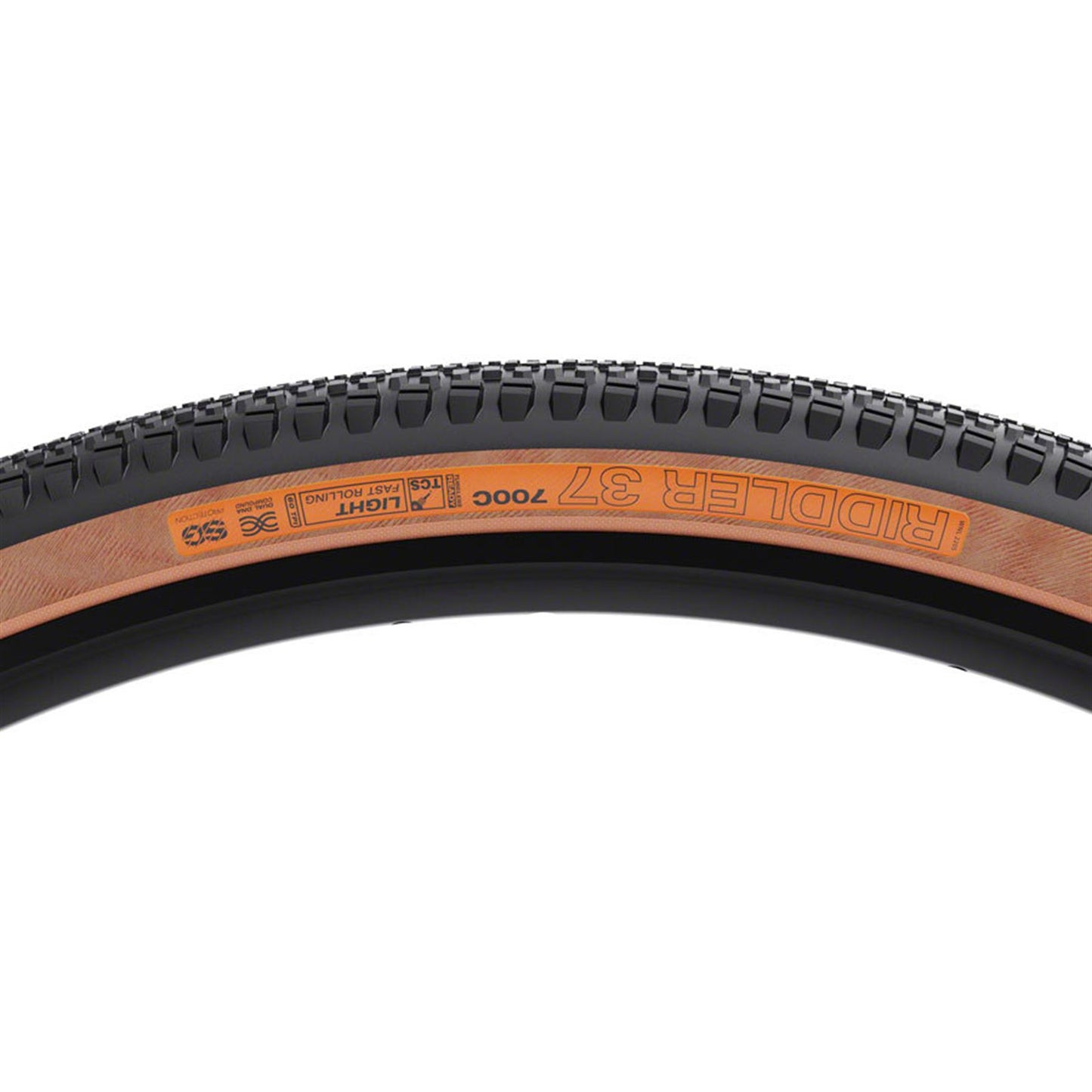 WTB Riddler Tire - 700 x 37, TCS Tubeless, Black/Tan, Light/Fast Rolling [MPN: W010-1094]_2101979