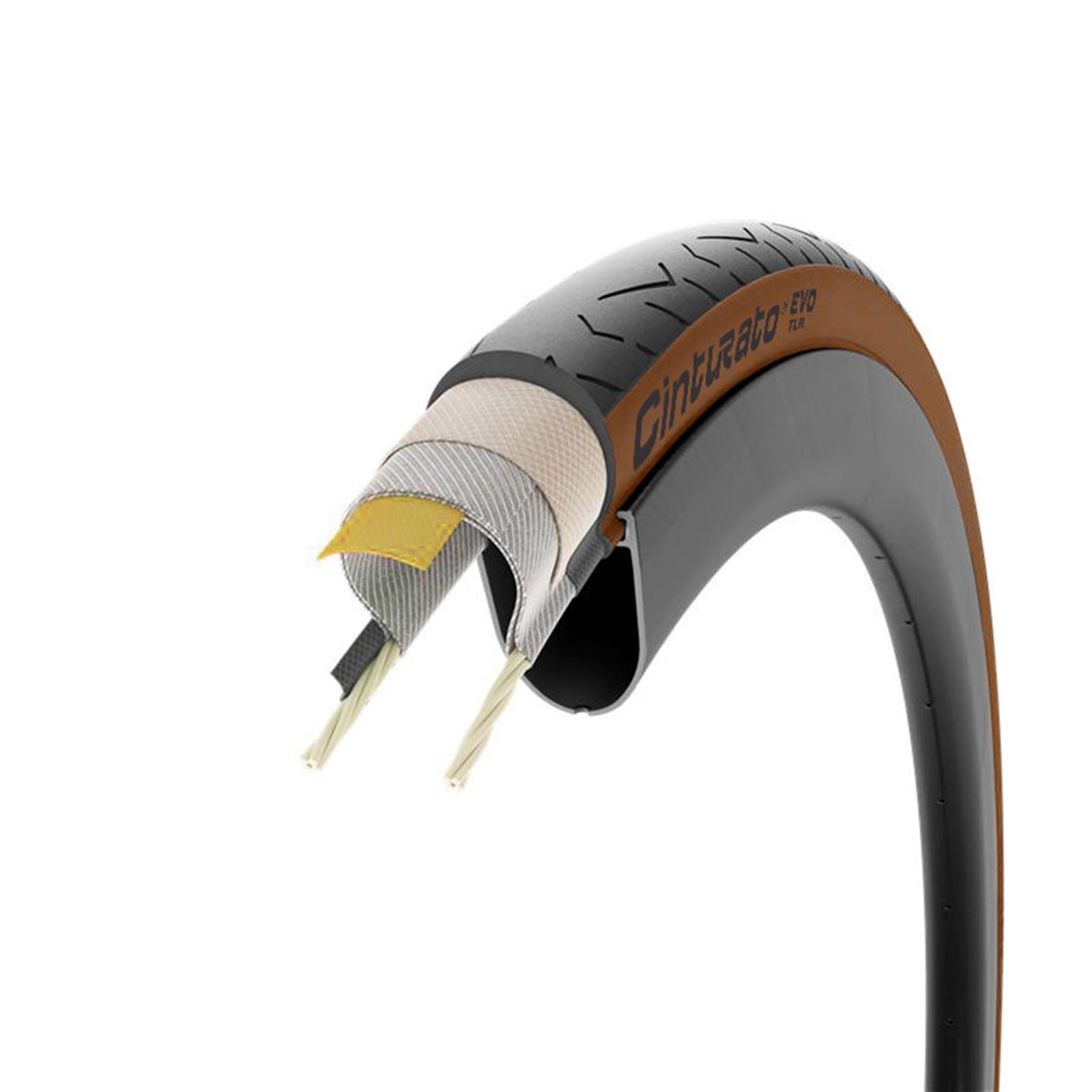 Pirelli - Bicycle Cinturato EVO TLR Road Tire 700x32C Folding, Tubeless Ready, Tanwall [MPN: 4143200]_1883416