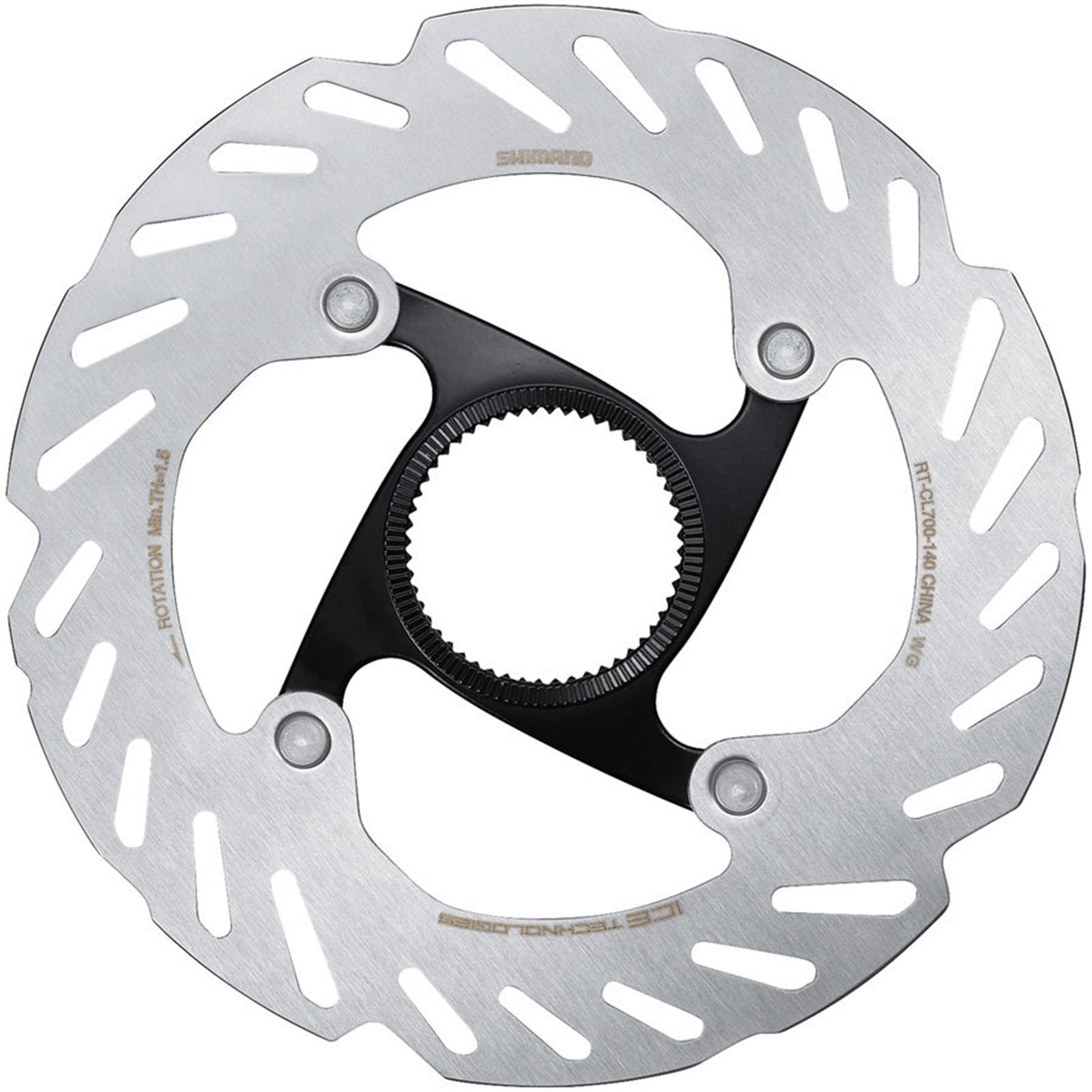 Shimano RT-CL700 SS Disc Brake Rotor - 140mm, CenterLock, Lockring Included [MPN: ERTCL700SSI]_1921091