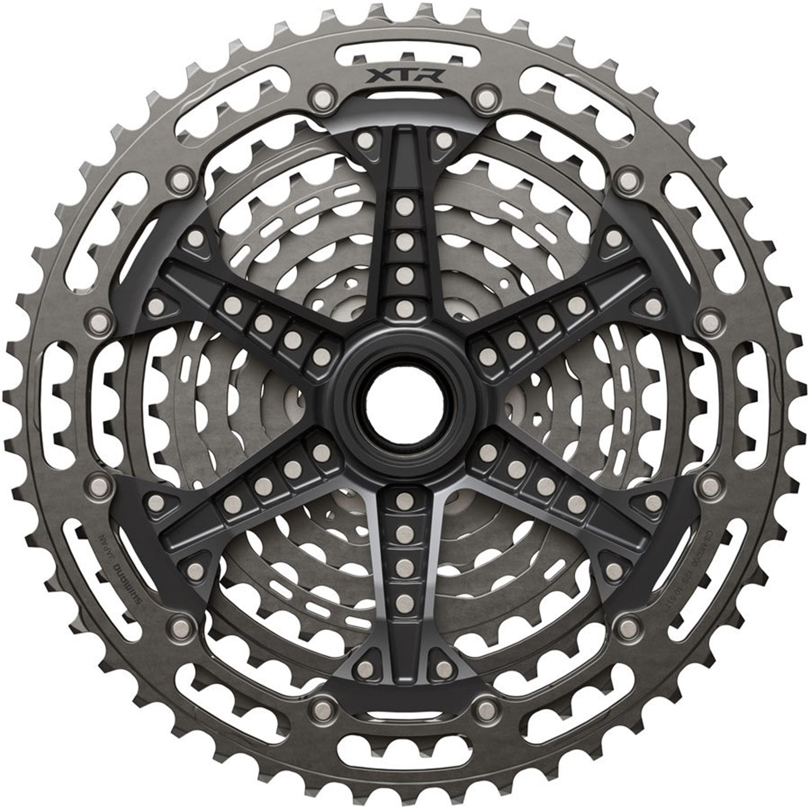 Shimano XTR CS-M9200-12 Cassette - 12-Speed, 10-51t, Micro Spline, Gray [MPN: ICSM9200051]_1923214