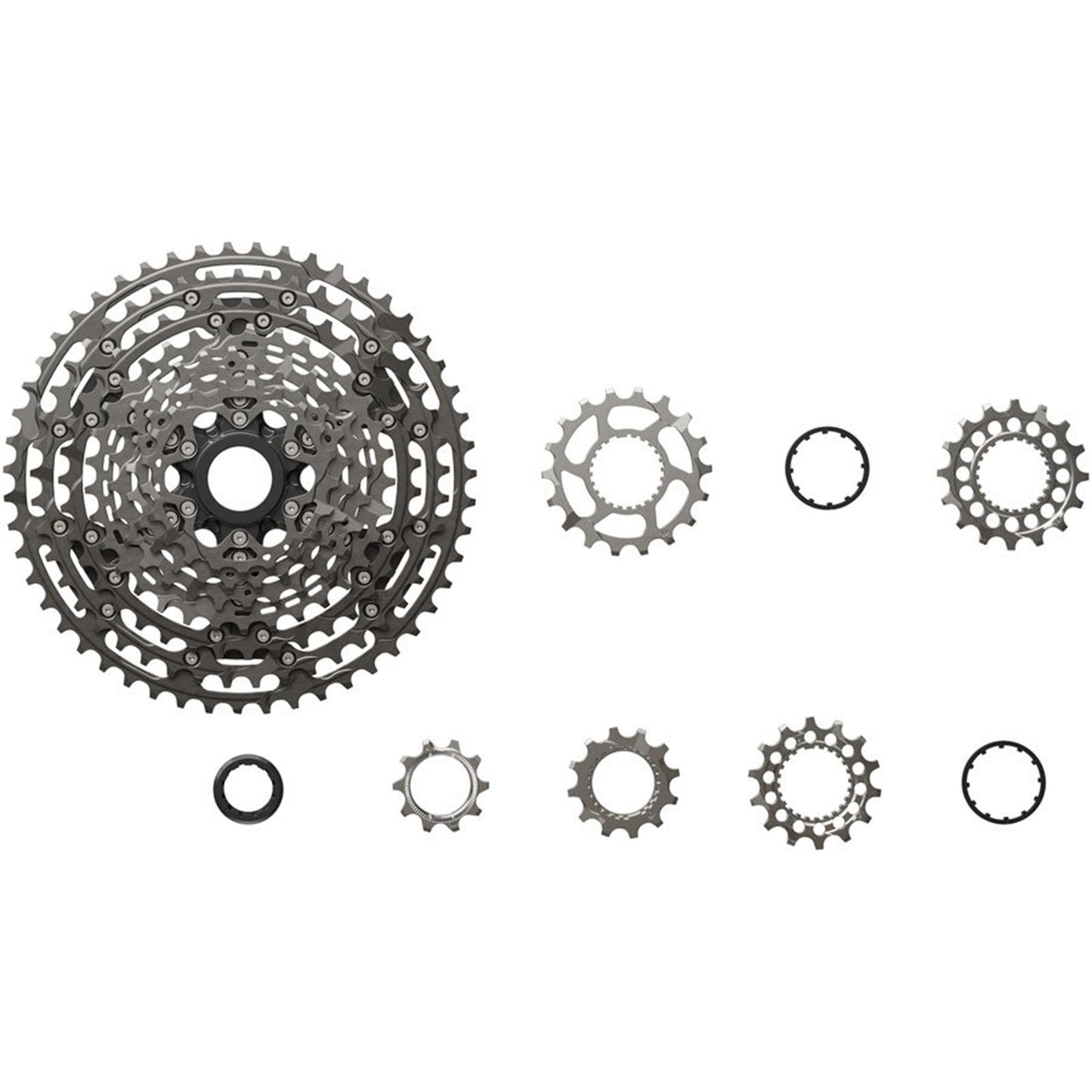 Shimano XTR CS-M9200-12 Cassette - 12-Speed, 10-51t, Micro Spline, Gray [MPN: ICSM9200051]_1923216