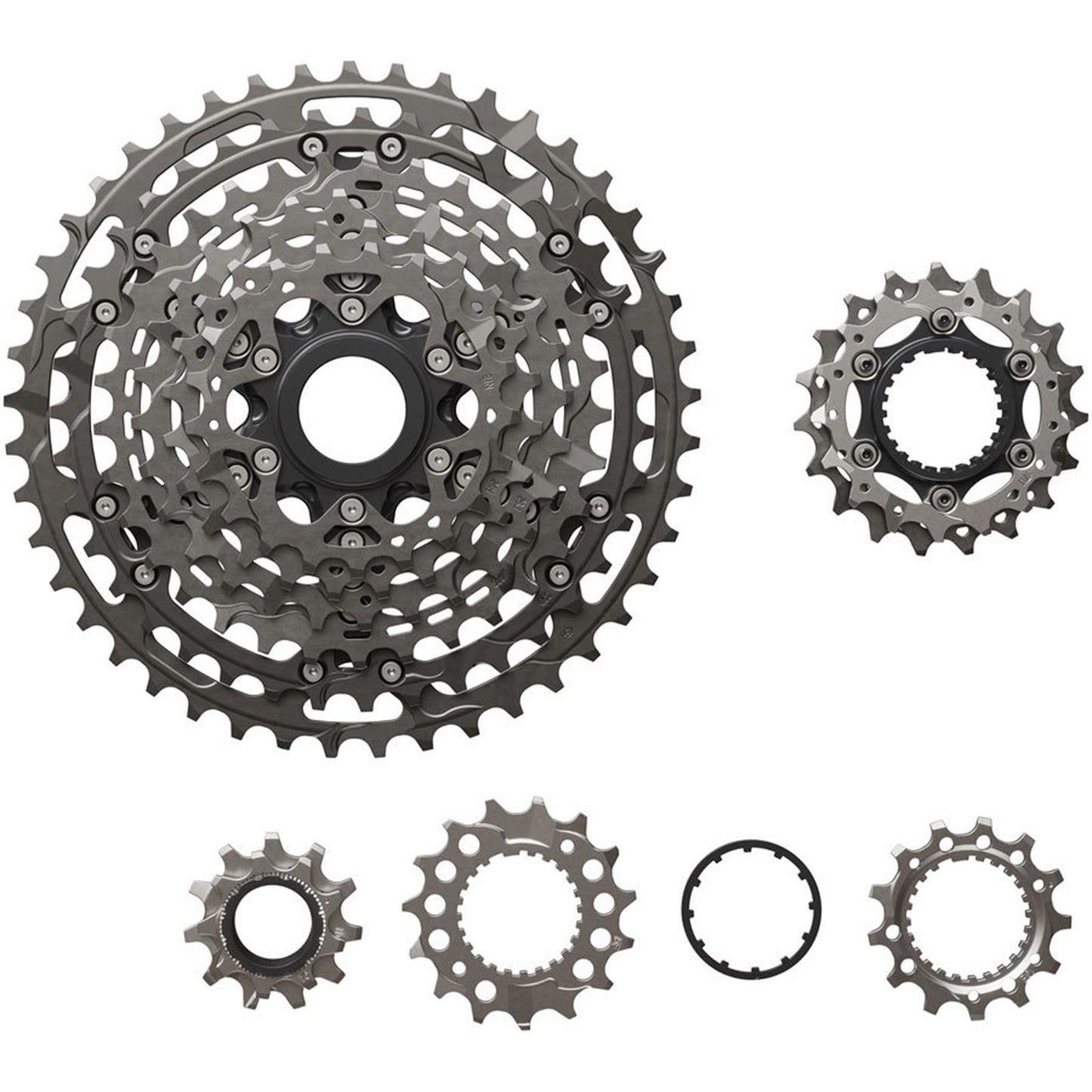 Shimano XTR CS-M9200-12 Cassette - 12-Speed, 9-45t, Micro Spline, Gray [MPN: ICSM9200945]_1923259