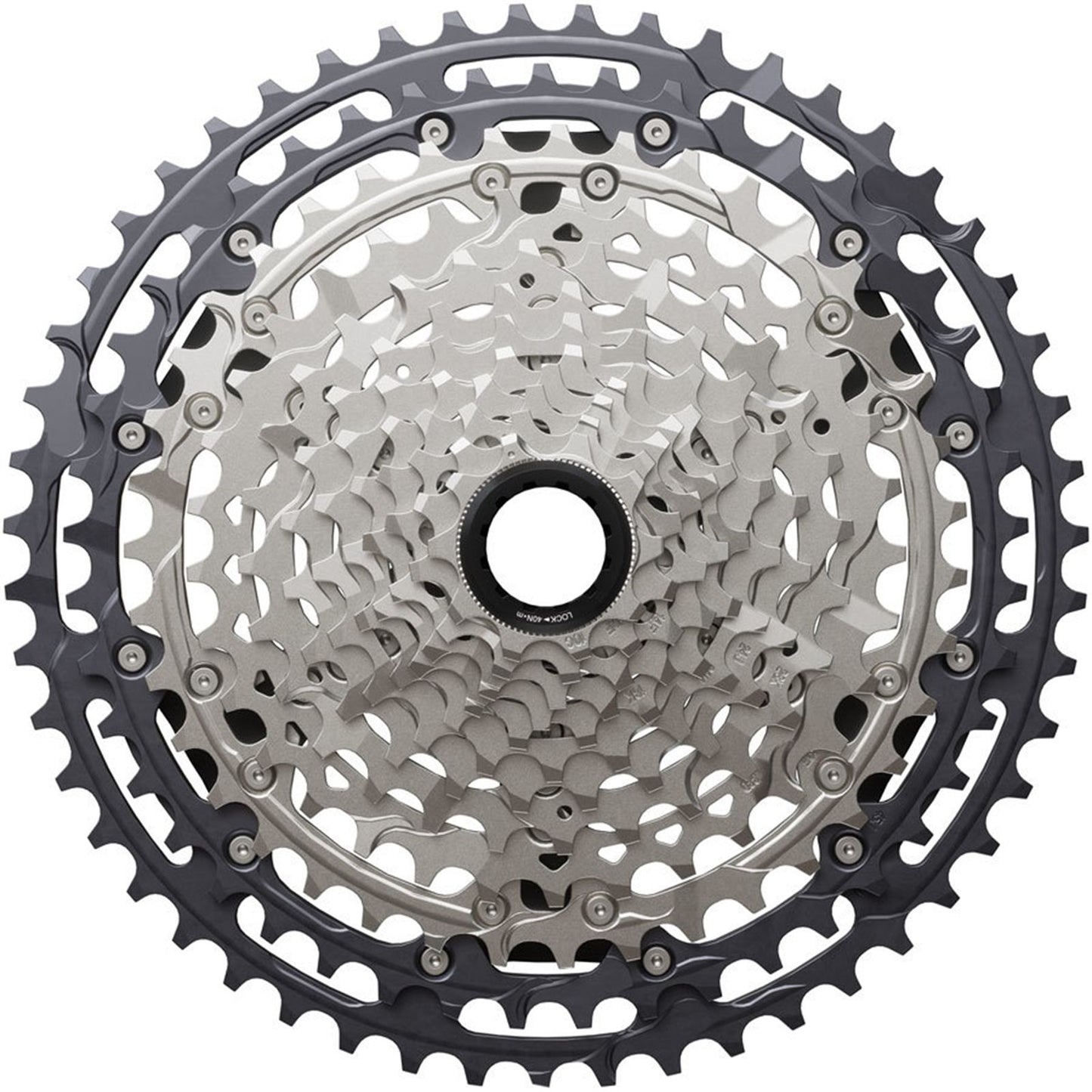 Shimano Deore XT CS-M8200-12 Cassette - 12-Speed, 10-51t, Gray/Silver [MPN: ICSM8200051]_1923251