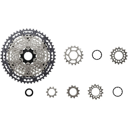 Shimano Deore XT CS-M8200-12 Cassette - 12-Speed, 10-51t, Gray/Silver [MPN: ICSM8200051]_1923255