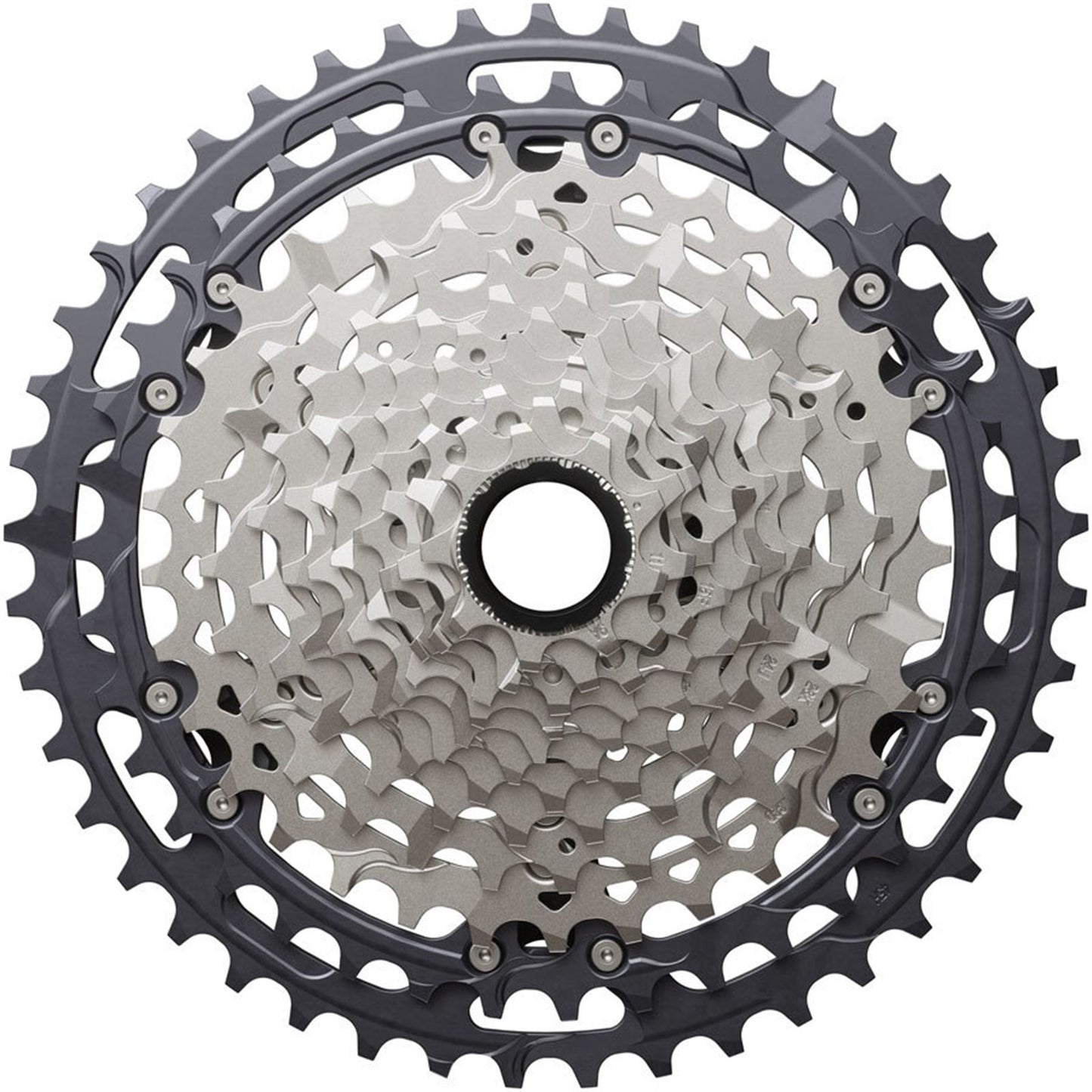 Shimano Deore XT CS-M8200-12 Cassette - 12-Speed, 9-45t, Gray/Silver [MPN: ICSM8200945]_1923218