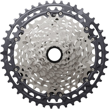 Shimano Deore XT CS-M8200-12 Cassette - 12-Speed, 9-45t, Gray/Silver [MPN: ICSM8200945]_1923218