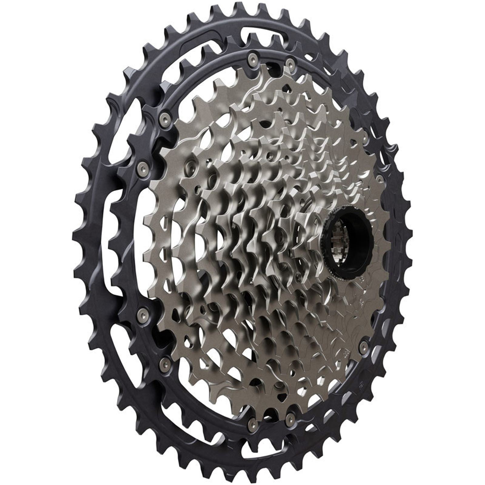 Shimano Deore XT CS-M8200-12 Cassette - 12-Speed, 9-45t, Gray/Silver [MPN: ICSM8200945]_1923219