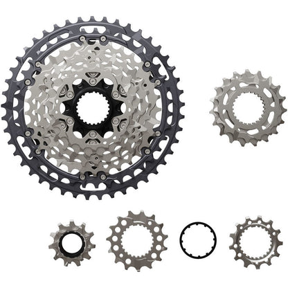 Shimano Deore XT CS-M8200-12 Cassette - 12-Speed, 9-45t, Gray/Silver [MPN: ICSM8200945]_1923222