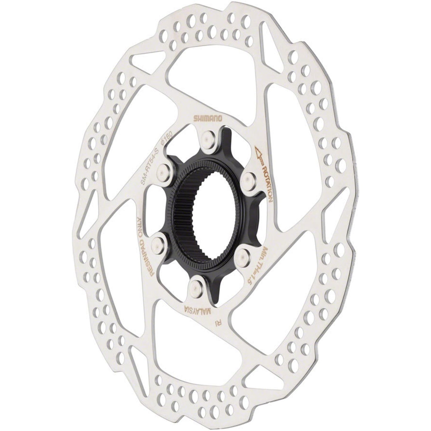Shimano SM-RT54-SE Disc Brake Rotor 160mm, Center Lock, For Resin Pads Only [MPN: ESMRT54SEP]_1920920