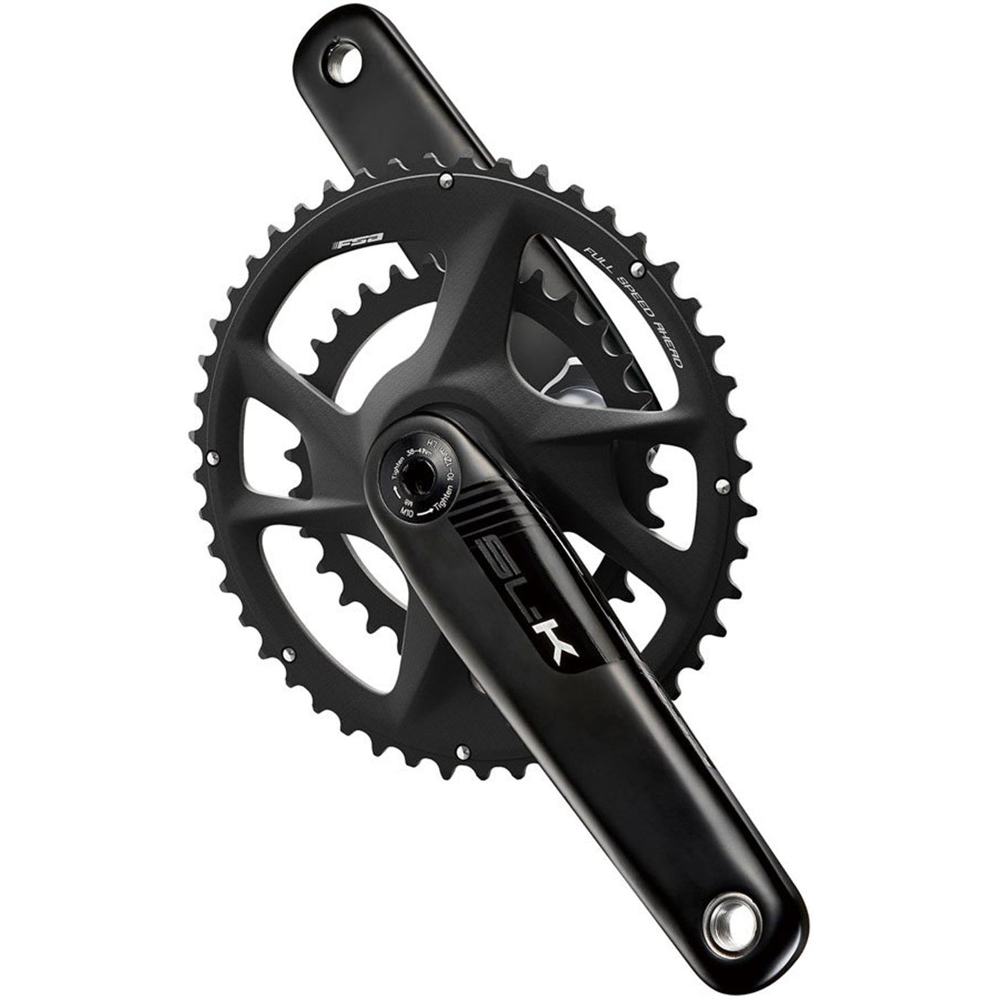 Full Speed Ahead SL-K 2x Modular Carbon Crankset - 165mm, Black [MPN: 336-0415292030]_1921290
